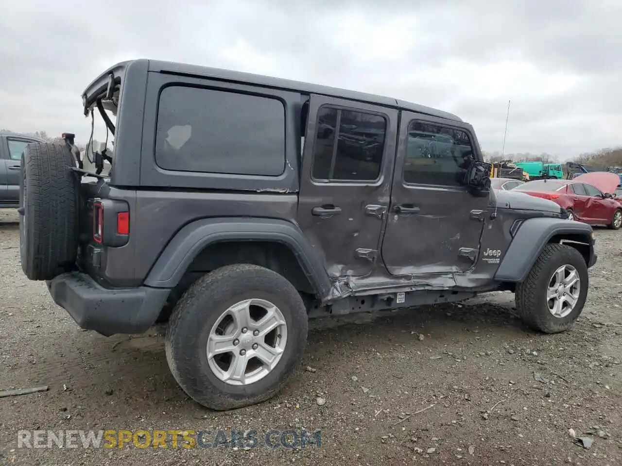 3 Photograph of a damaged car 1C4HJXDN7MW521329 JEEP WRANGLER 2021
