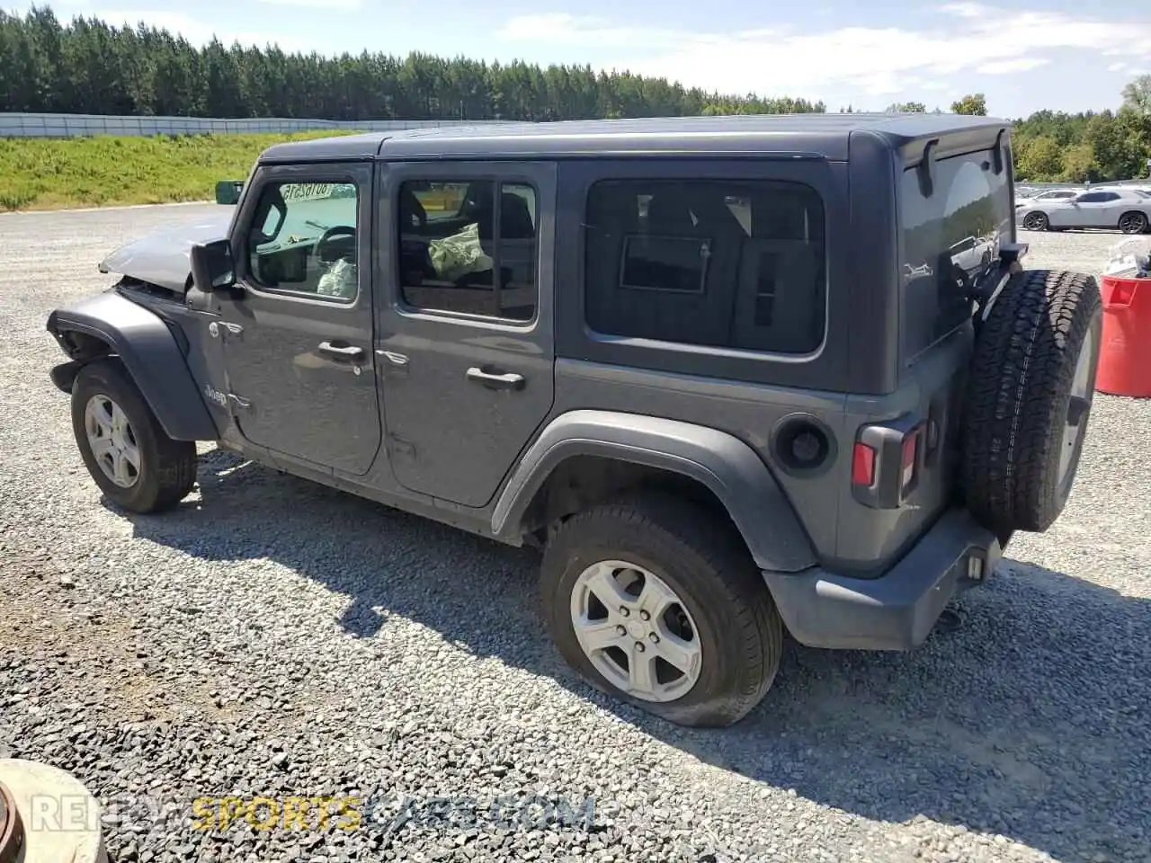 2 Photograph of a damaged car 1C4HJXDN7MW544545 JEEP WRANGLER 2021