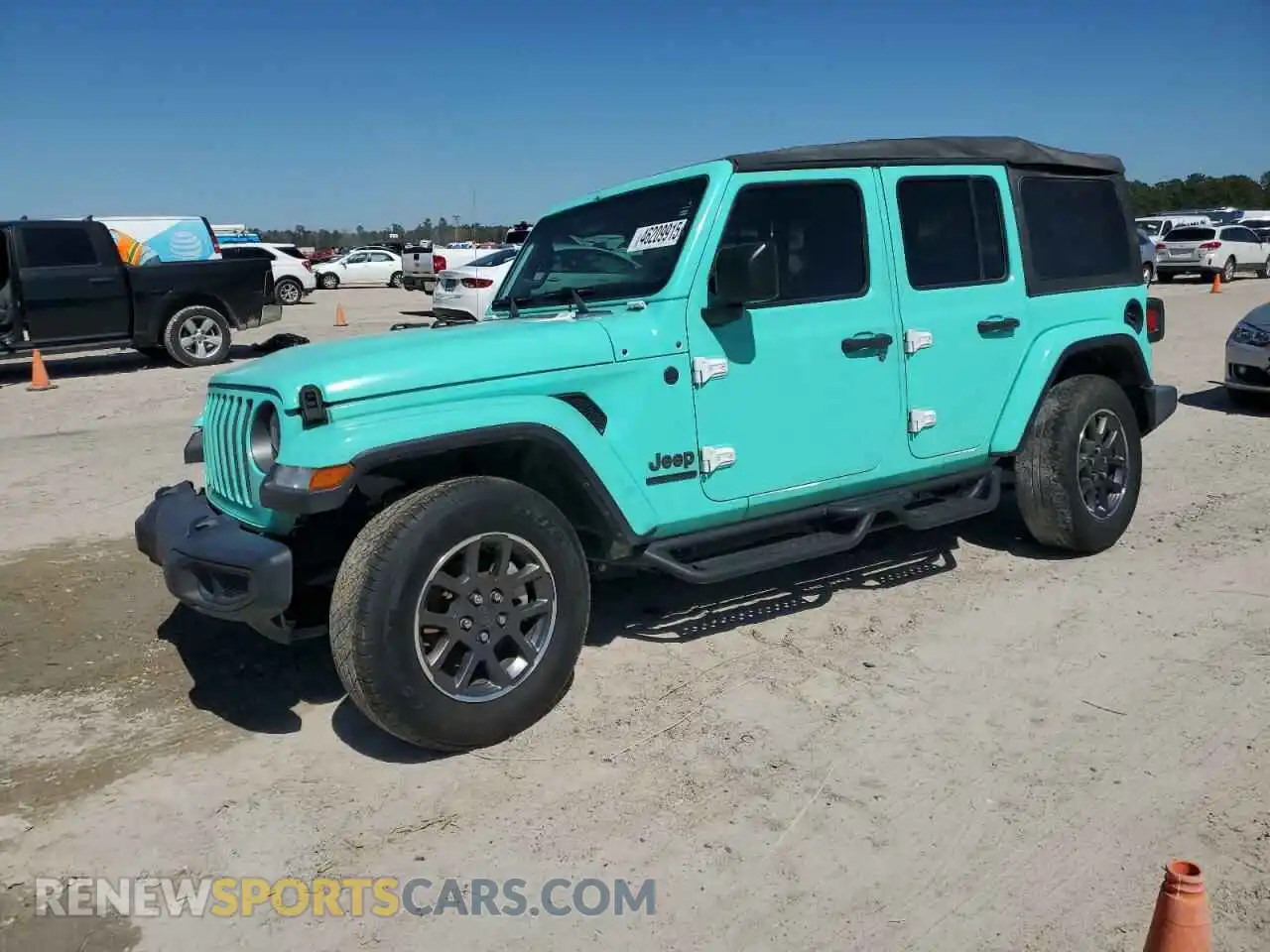 1 Photograph of a damaged car 1C4HJXDN7MW549681 JEEP WRANGLER 2021