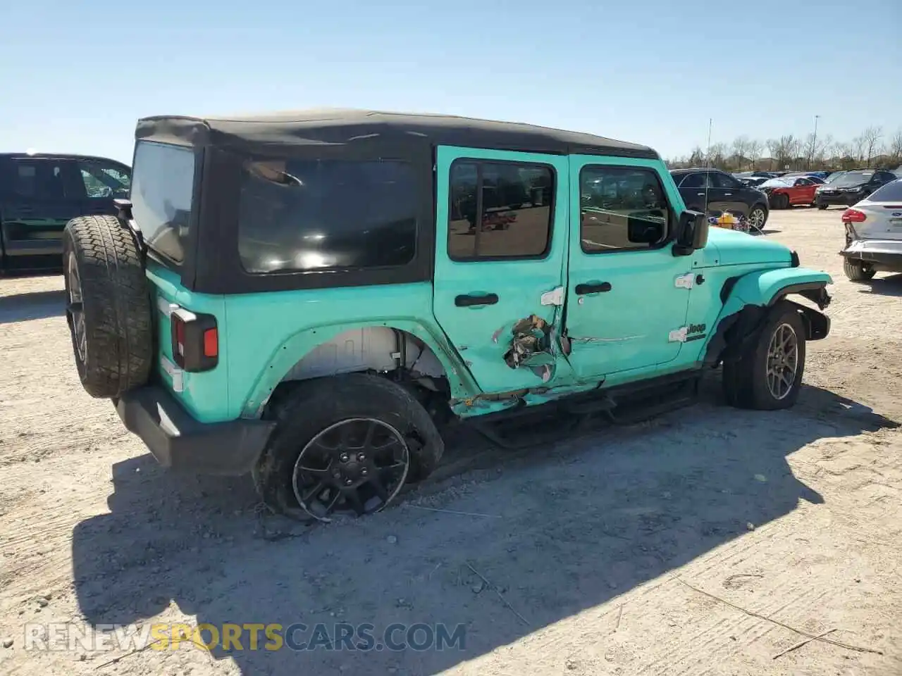 3 Photograph of a damaged car 1C4HJXDN7MW549681 JEEP WRANGLER 2021