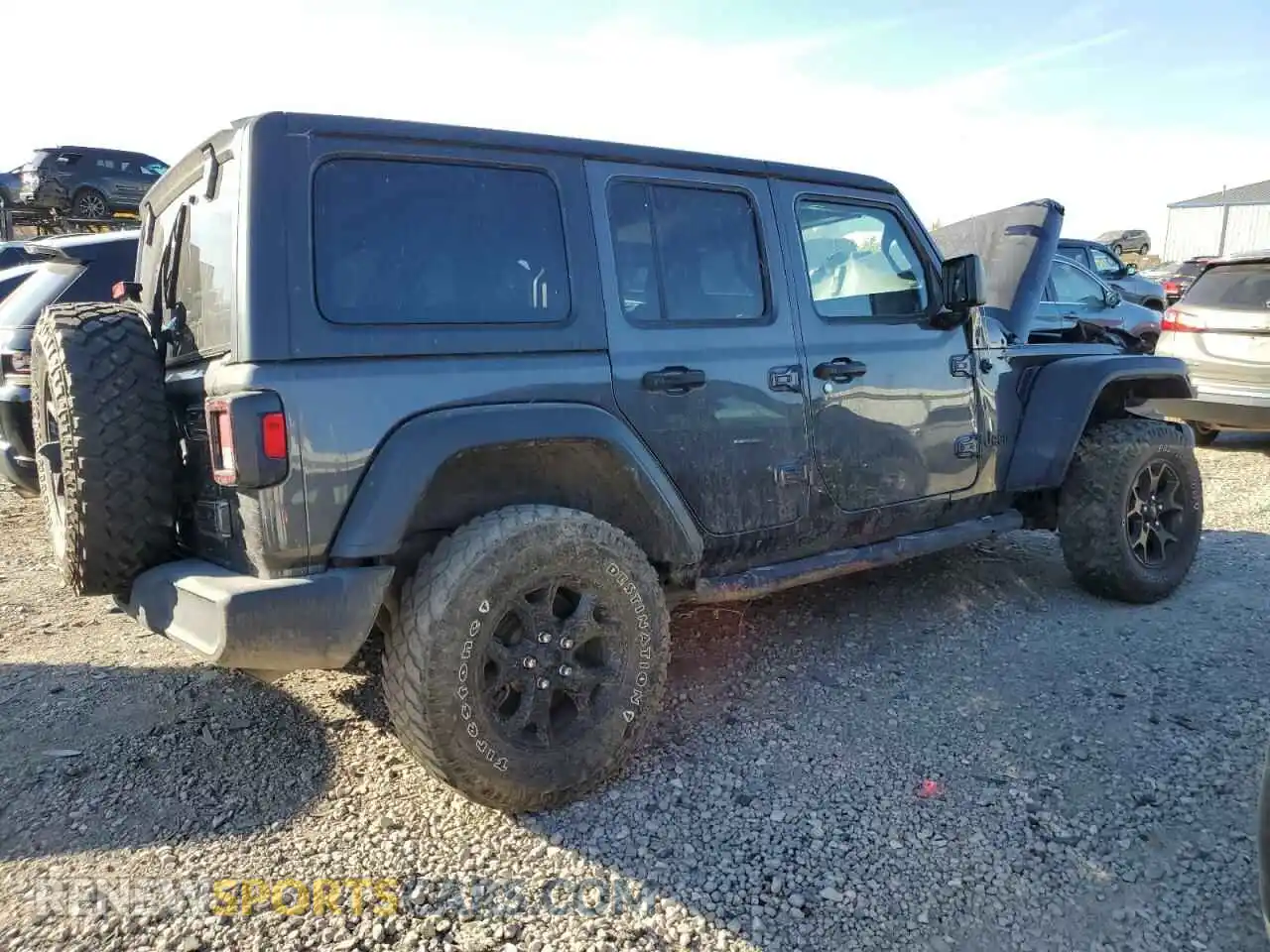 3 Photograph of a damaged car 1C4HJXDN7MW599321 JEEP WRANGLER 2021