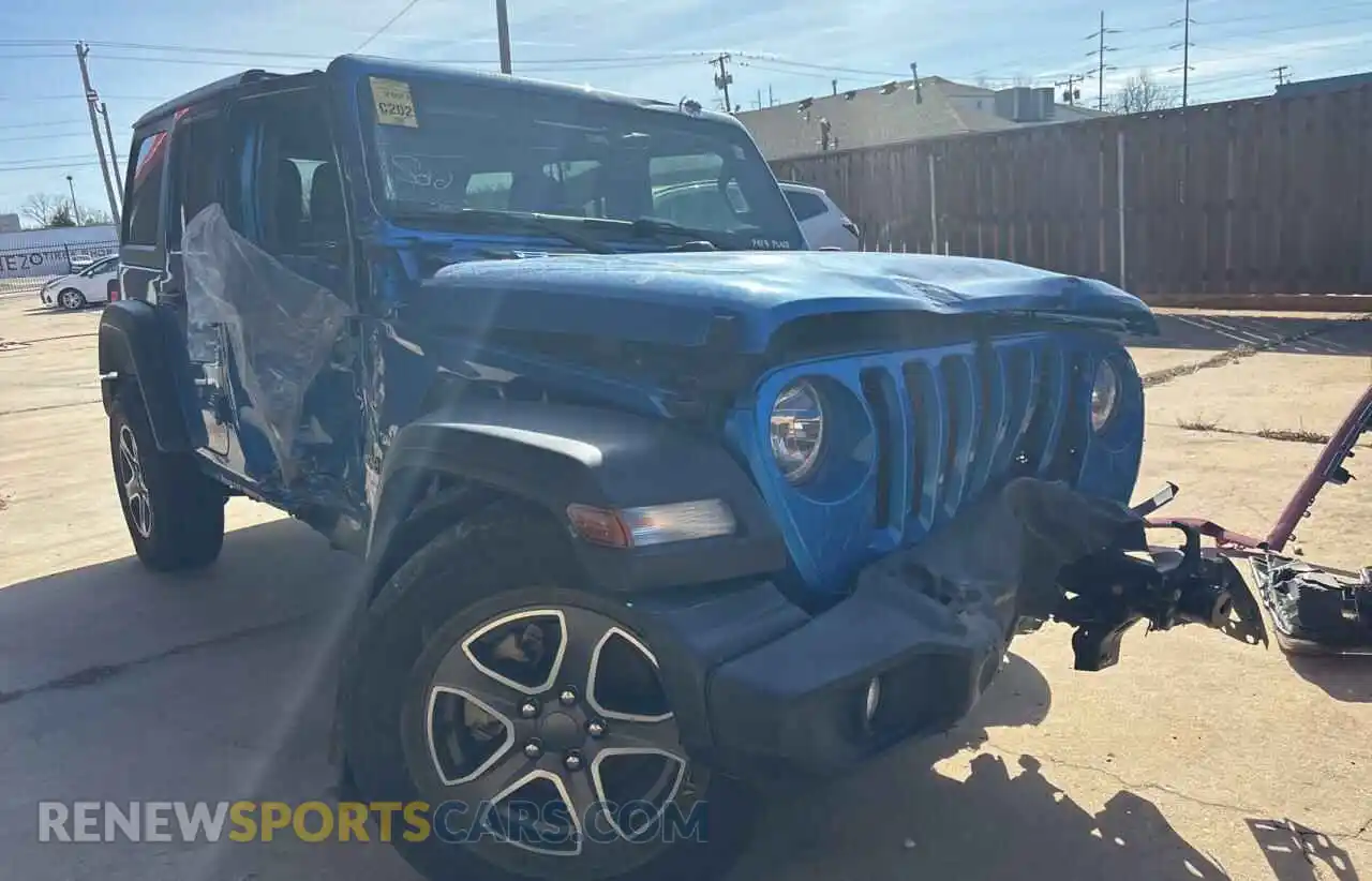 1 Photograph of a damaged car 1C4HJXDN7MW786865 JEEP WRANGLER 2021