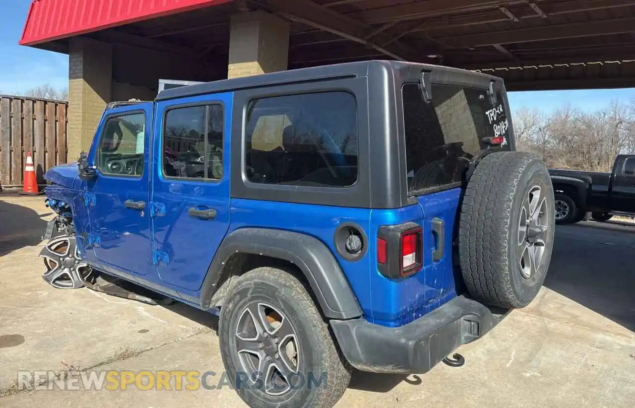 3 Photograph of a damaged car 1C4HJXDN7MW786865 JEEP WRANGLER 2021