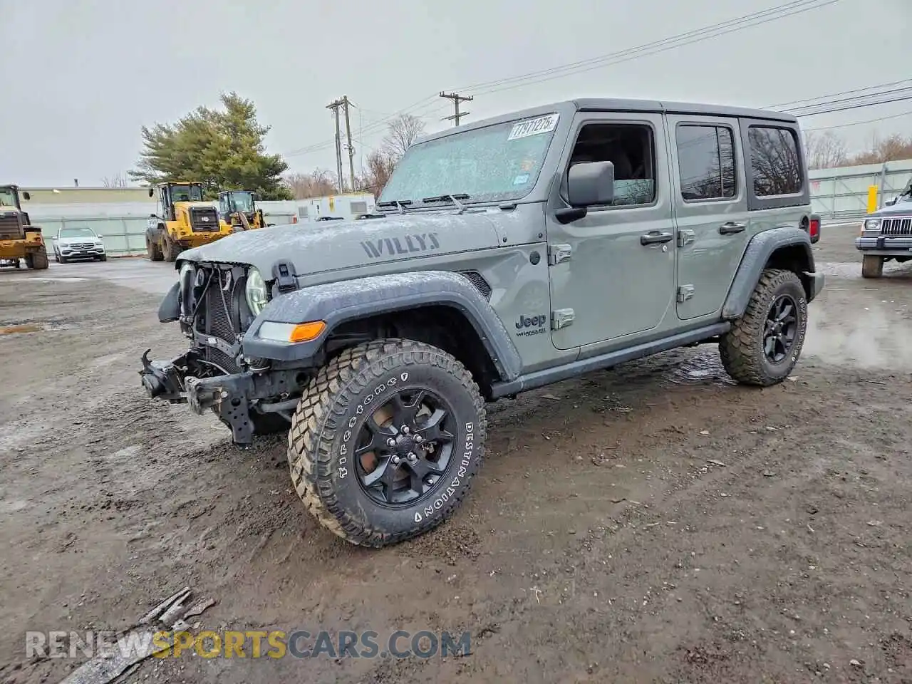 1 Photograph of a damaged car 1C4HJXDN7MW859376 JEEP WRANGLER 2021