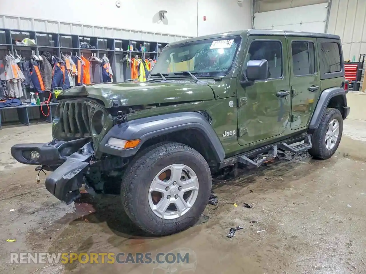 1 Photograph of a damaged car 1C4HJXDN8MW502045 JEEP WRANGLER 2021