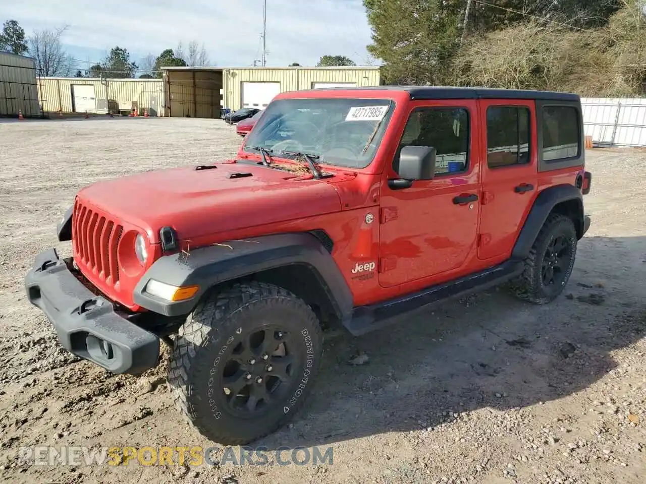 1 Photograph of a damaged car 1C4HJXDN8MW503227 JEEP WRANGLER 2021