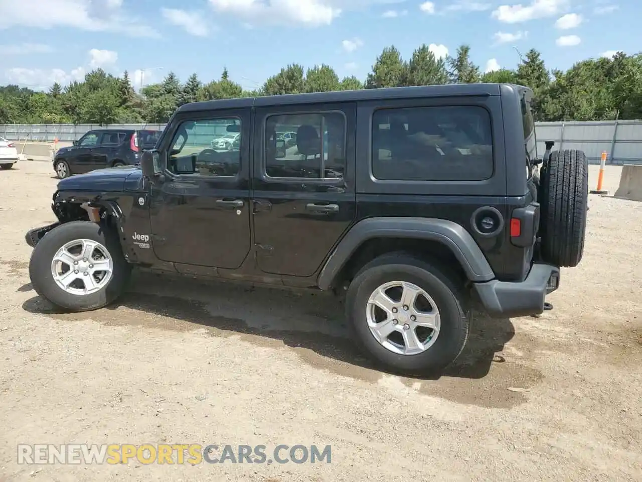 2 Photograph of a damaged car 1C4HJXDN8MW523574 JEEP WRANGLER 2021