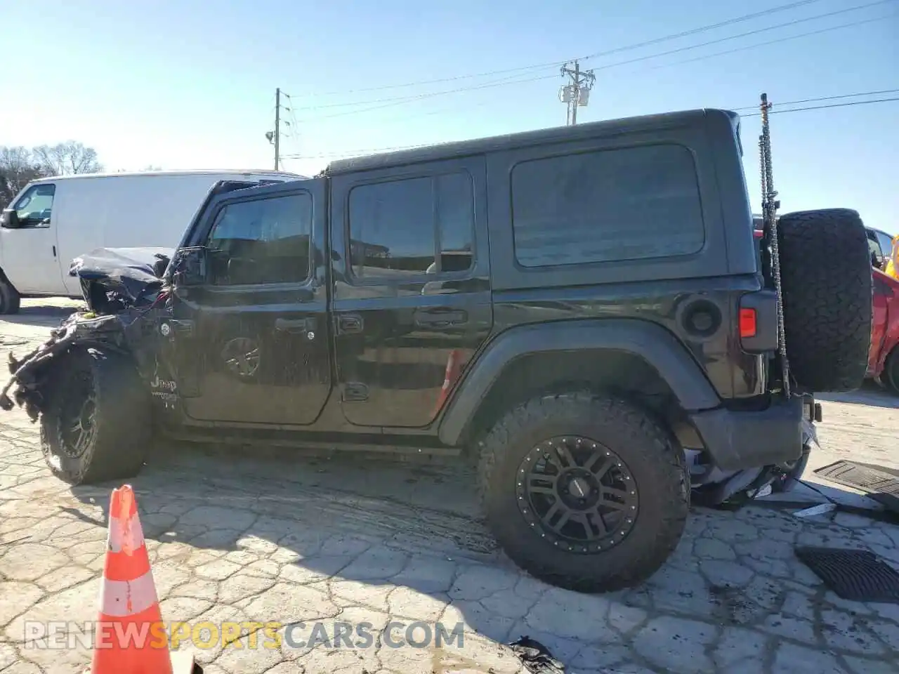 2 fotografías del automóvil dañado 1C4HJXDN8MW544814 JEEP WRANGLER 2021