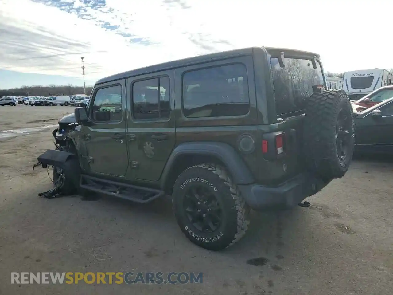 2 Photograph of a damaged car 1C4HJXDN8MW558843 JEEP WRANGLER 2021