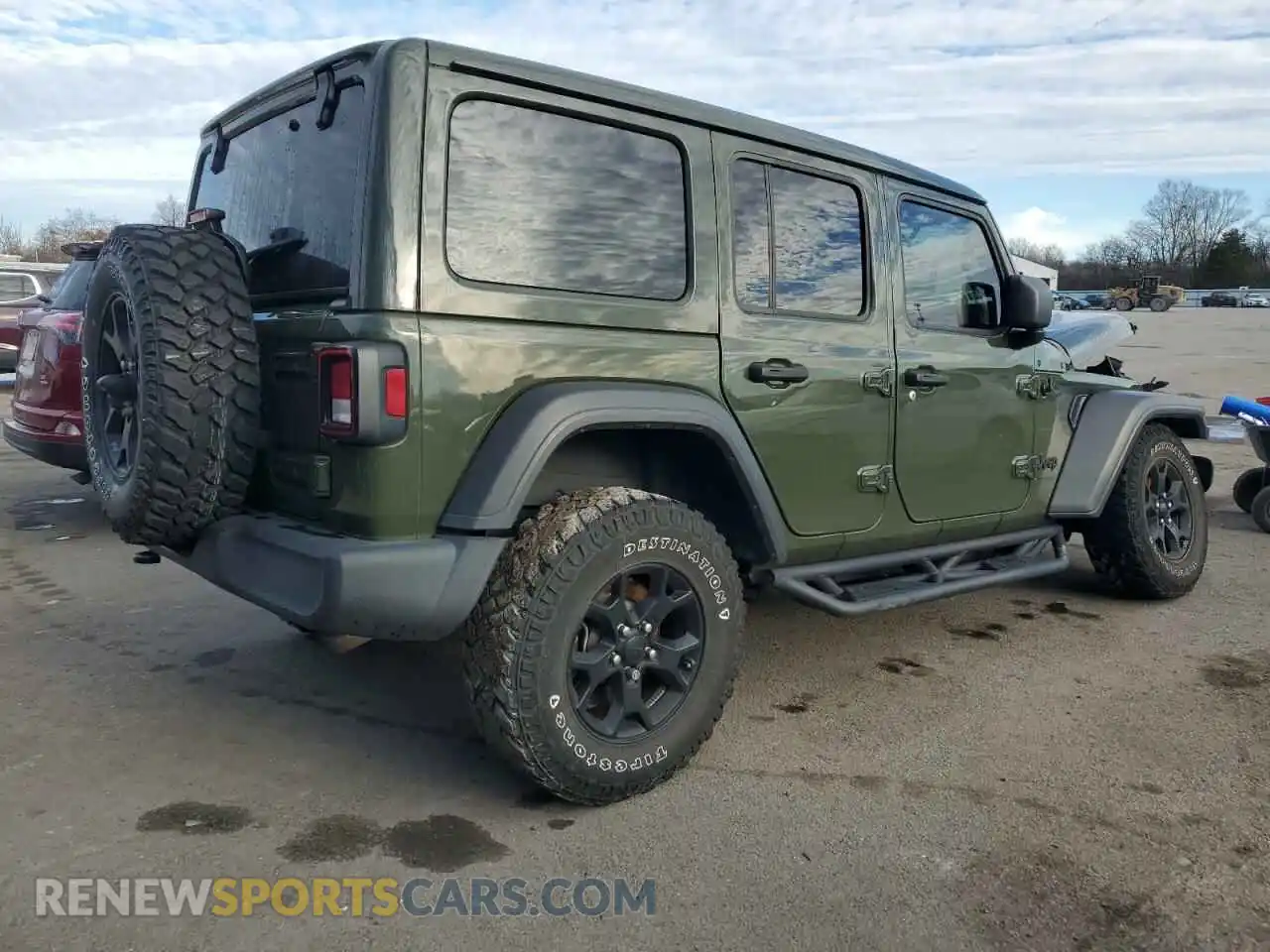 3 Photograph of a damaged car 1C4HJXDN8MW558843 JEEP WRANGLER 2021
