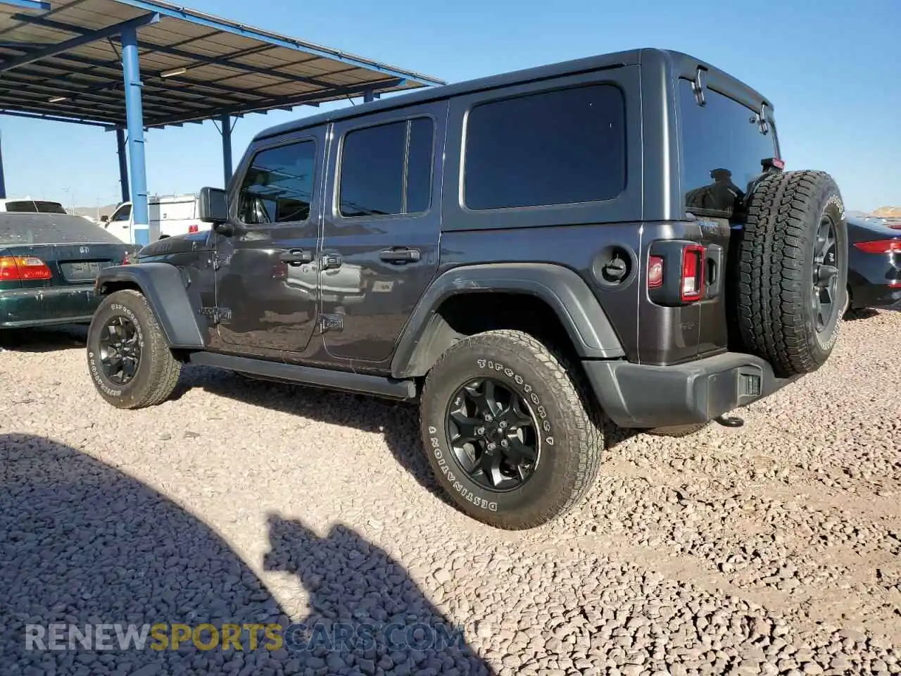 2 Photograph of a damaged car 1C4HJXDN8MW590711 JEEP WRANGLER 2021