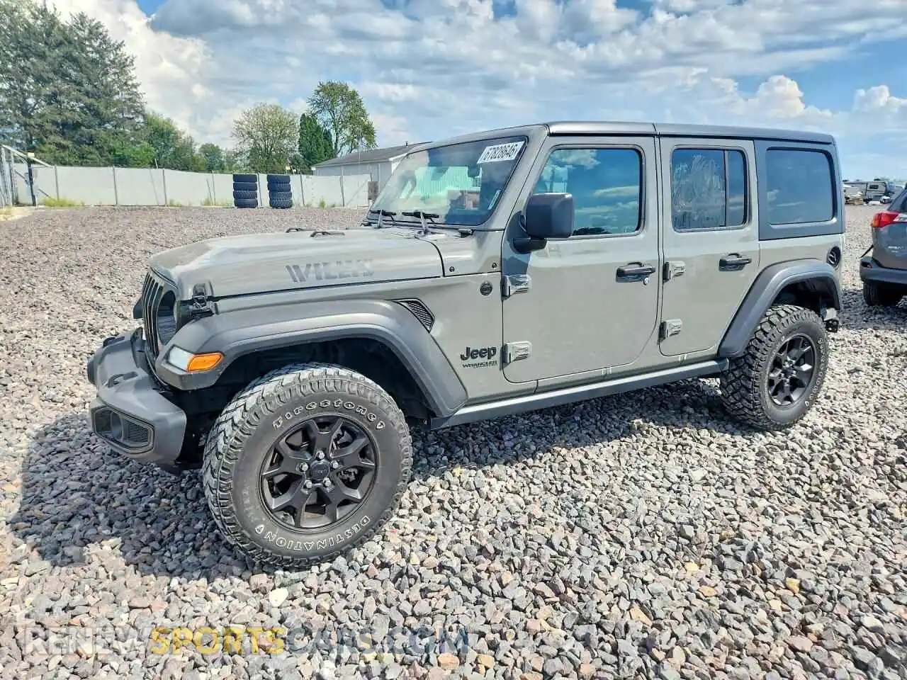 1 Photograph of a damaged car 1C4HJXDN8MW640250 JEEP WRANGLER 2021