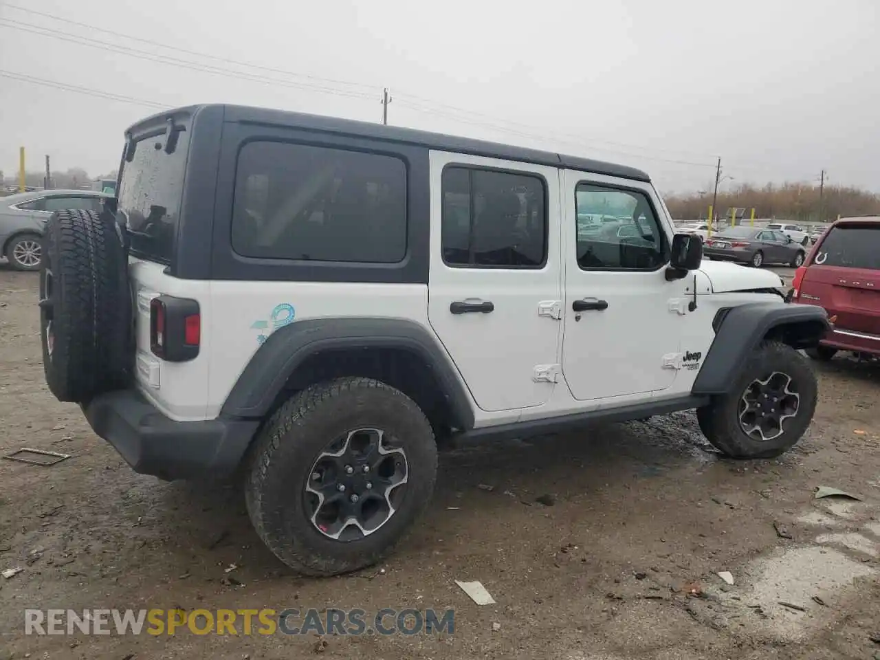 3 Фотография поврежденного автомобиля 1C4HJXDN8MW717490 JEEP WRANGLER 2021