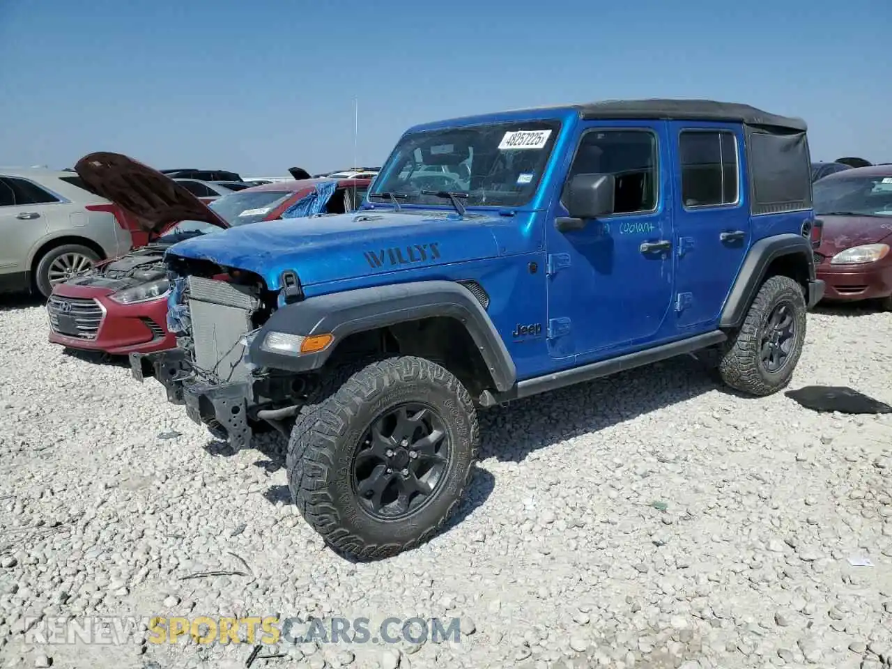 1 Photograph of a damaged car 1C4HJXDN8MW856373 JEEP WRANGLER 2021