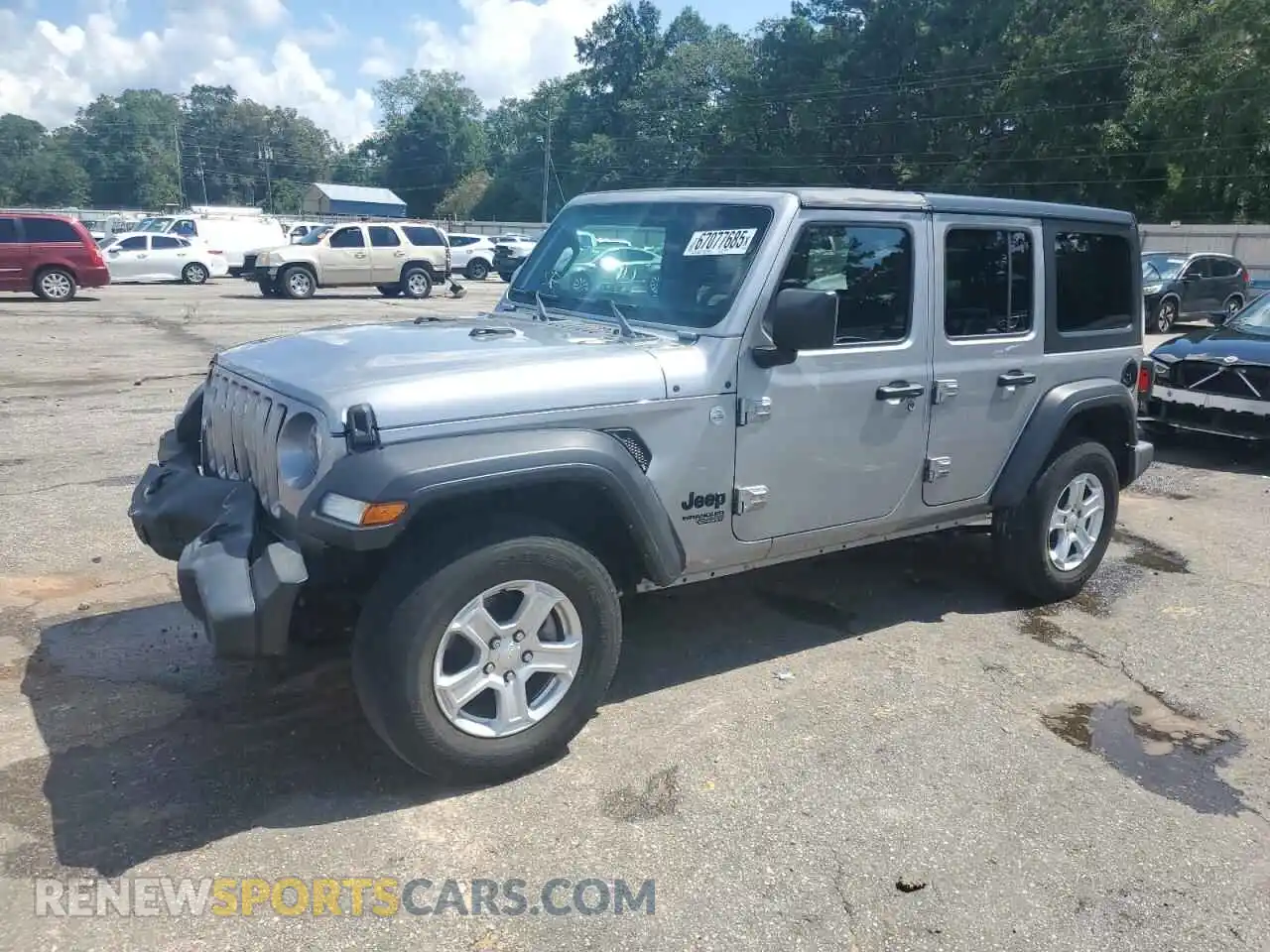 1 Photograph of a damaged car 1C4HJXDN9MW705929 JEEP WRANGLER 2021