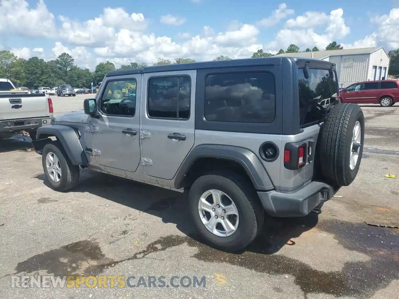2 Photograph of a damaged car 1C4HJXDN9MW705929 JEEP WRANGLER 2021