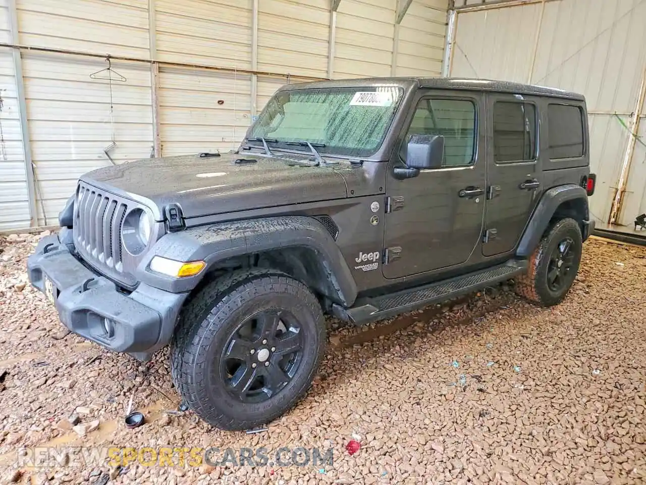 1 Photograph of a damaged car 1C4HJXDNXMW509109 JEEP WRANGLER 2021