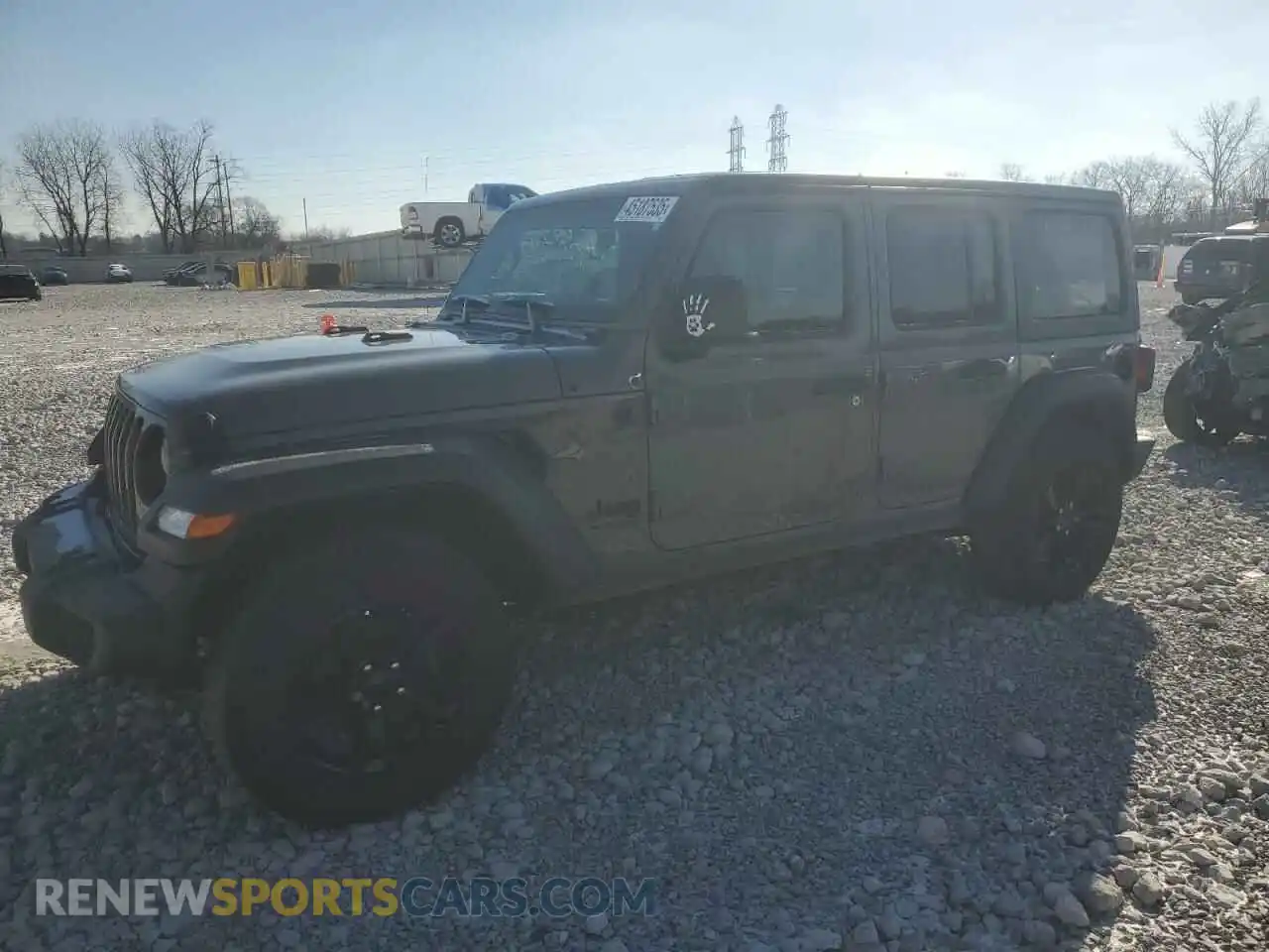 1 Photograph of a damaged car 1C4HJXDNXMW640153 JEEP WRANGLER 2021