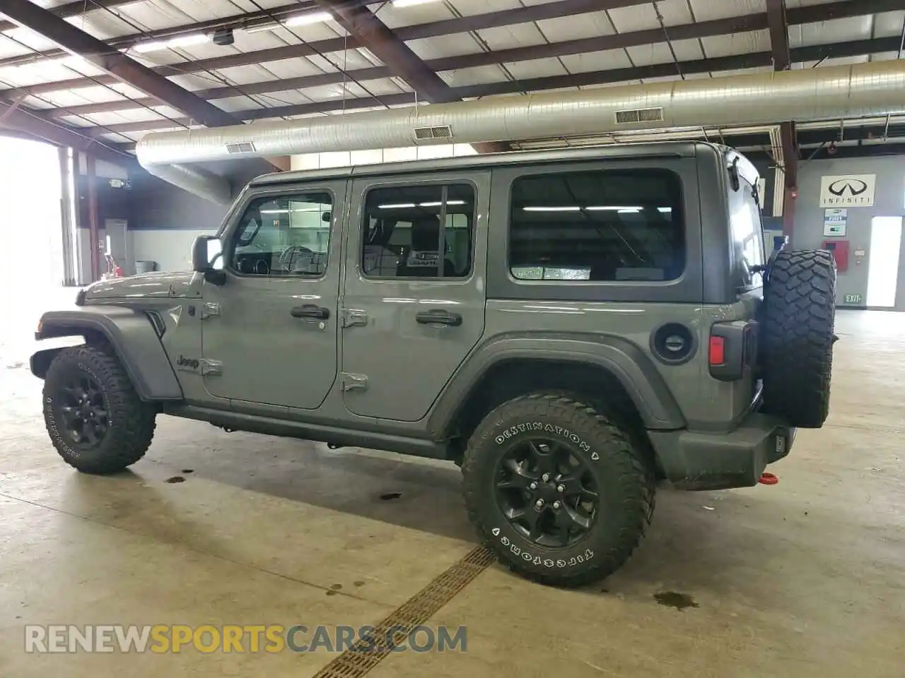2 Photograph of a damaged car 1C4HJXDNXMW648849 JEEP WRANGLER 2021