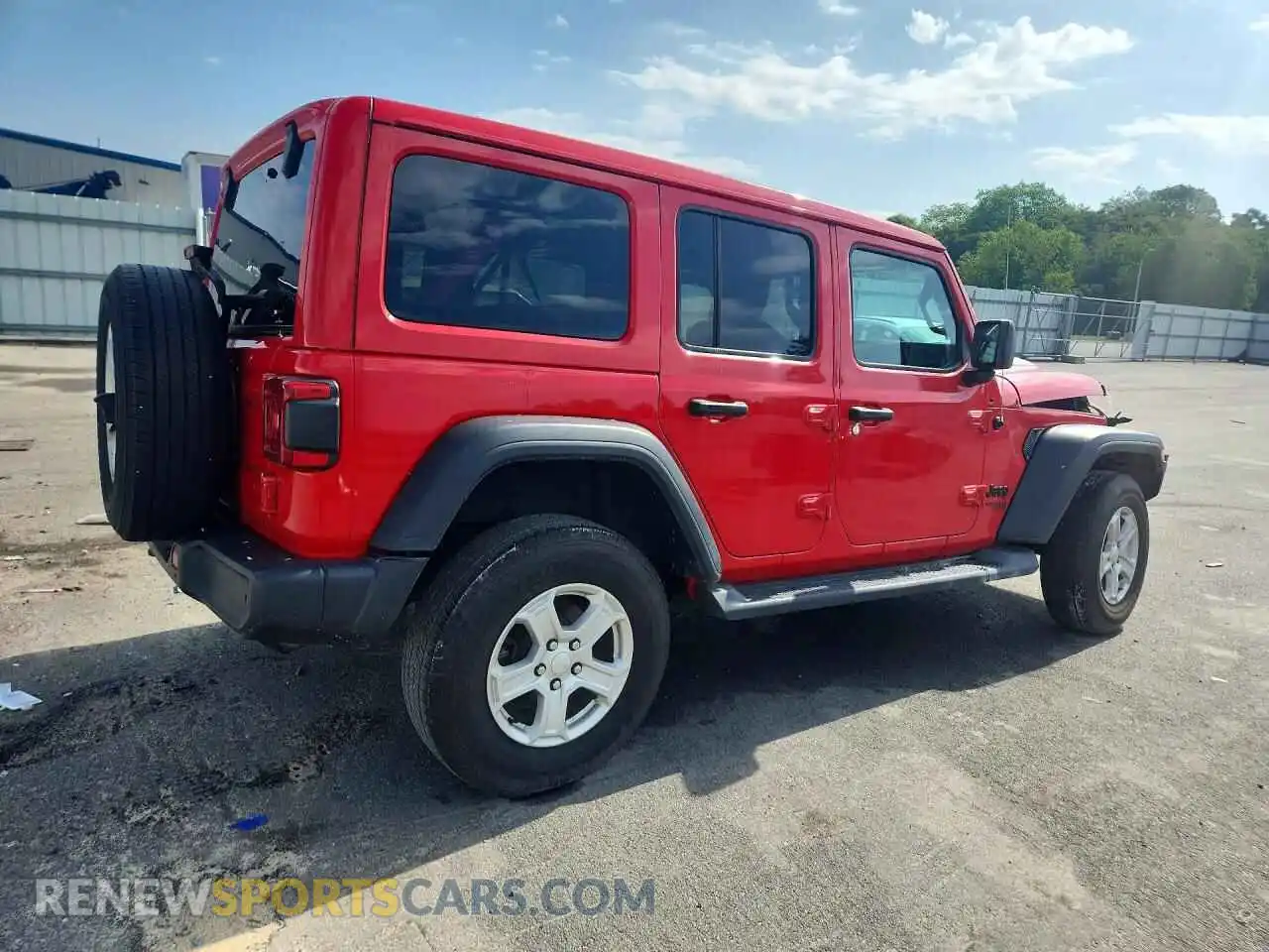 3 Photograph of a damaged car 1C4HJXDNXMW664727 JEEP WRANGLER 2021
