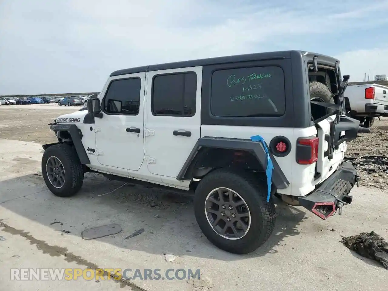 2 Photograph of a damaged car 1C4HJXDNXMW678692 JEEP WRANGLER 2021