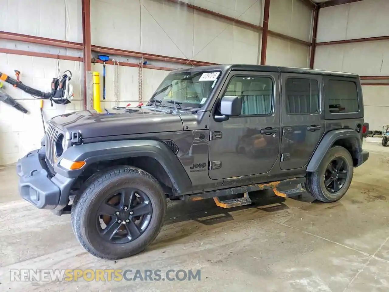 1 Photograph of a damaged car 1C4HJXDNXMW686694 JEEP WRANGLER 2021