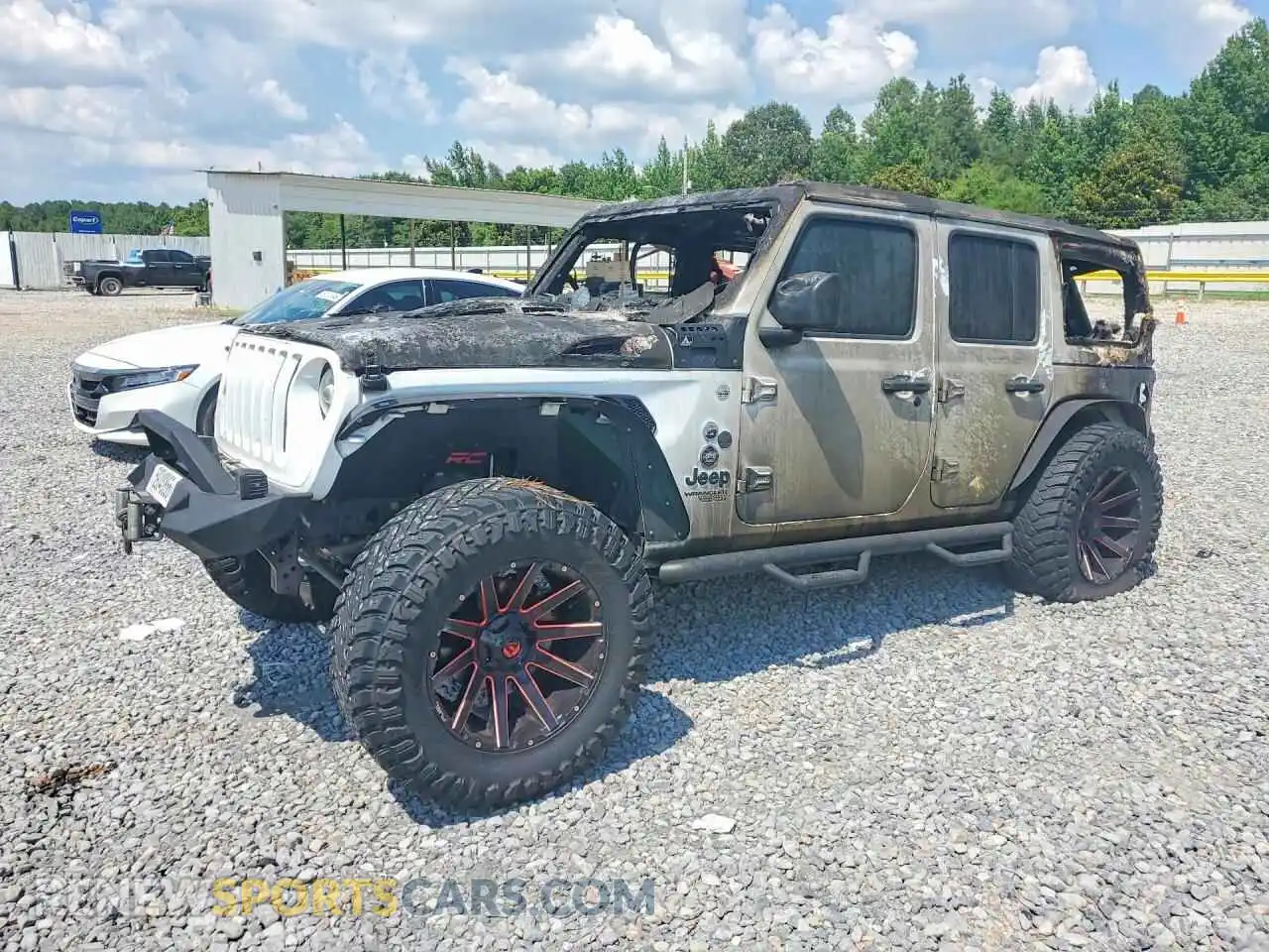 1 Photograph of a damaged car 1C4HJXDNXMW761944 JEEP WRANGLER 2021