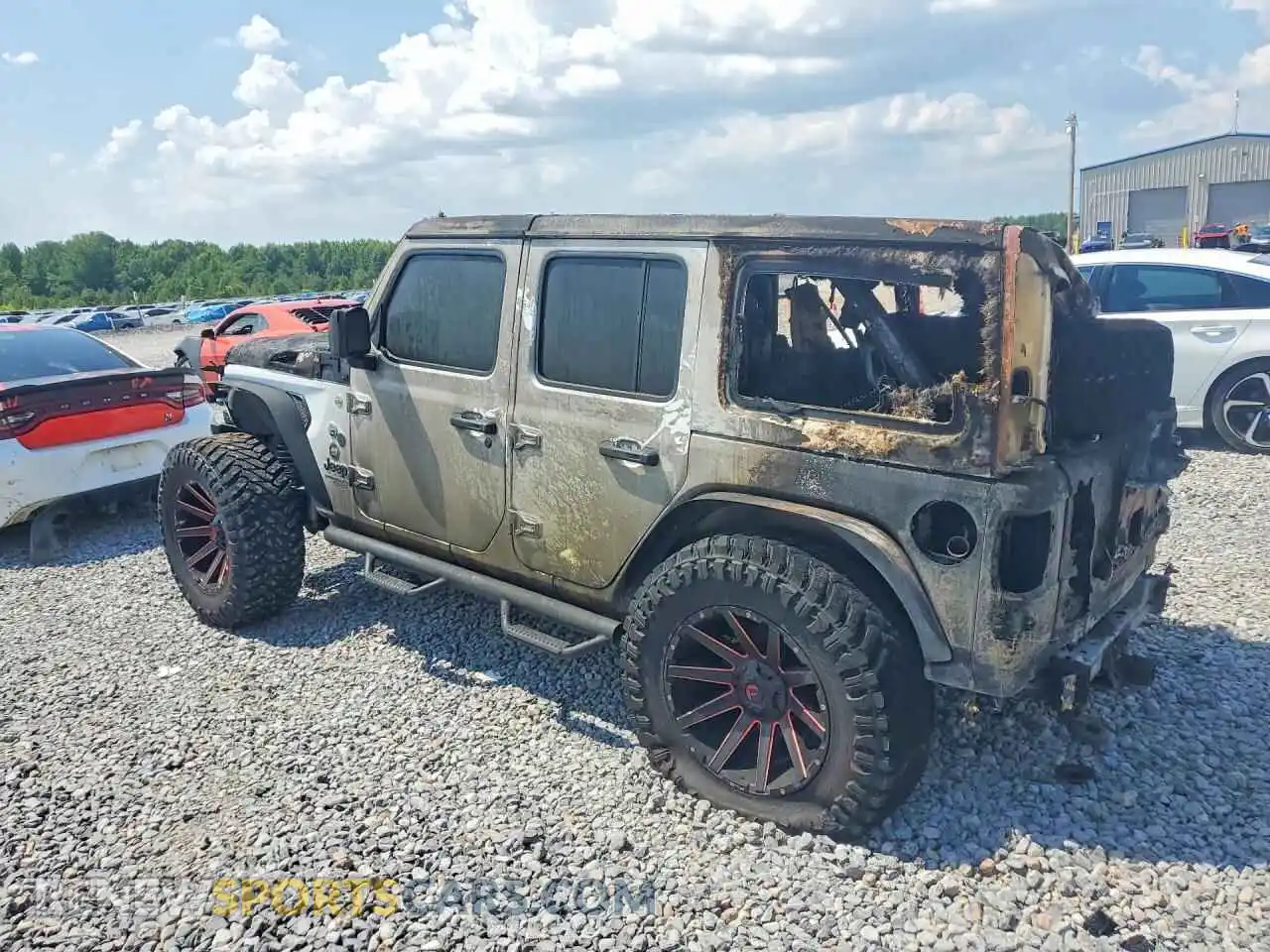 2 Photograph of a damaged car 1C4HJXDNXMW761944 JEEP WRANGLER 2021