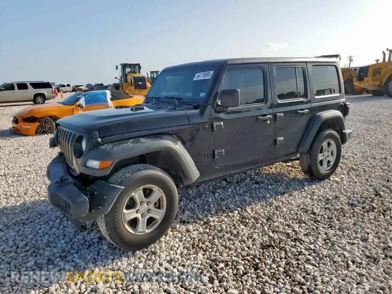 1 Photograph of a damaged car 1C4HJXDNXMW851658 JEEP WRANGLER 2021