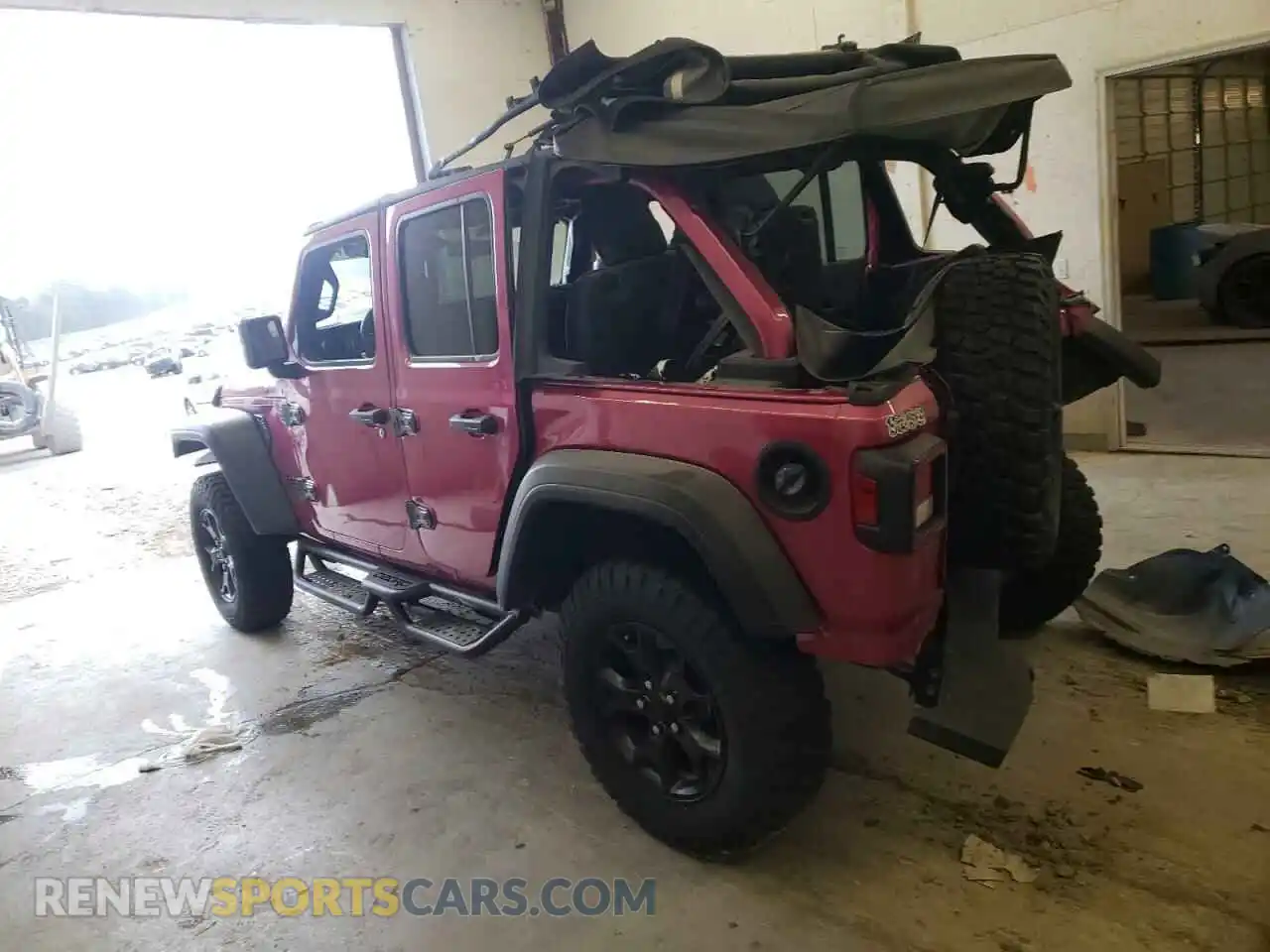 2 Photograph of a damaged car 1C4HJXDNXMW860716 JEEP WRANGLER 2021