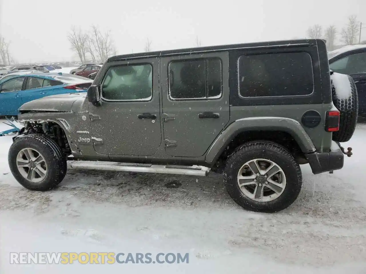 2 Photograph of a damaged car 1C4HJXEG0MW572641 JEEP WRANGLER 2021