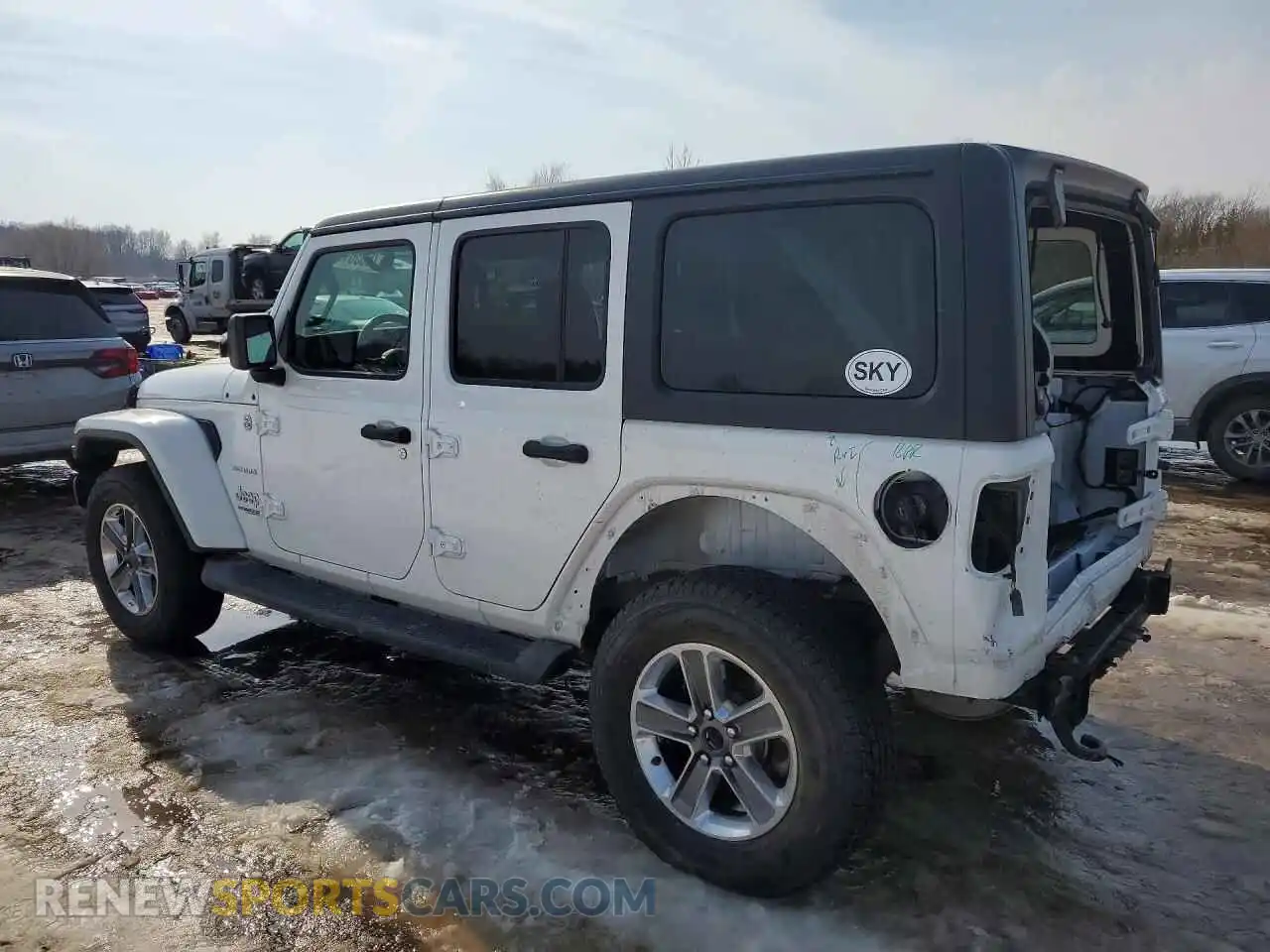 2 Photograph of a damaged car 1C4HJXEG0MW577418 JEEP WRANGLER 2021