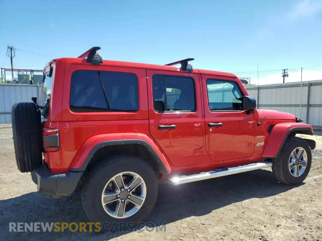 3 Photograph of a damaged car 1C4HJXEG2MW703973 JEEP WRANGLER 2021