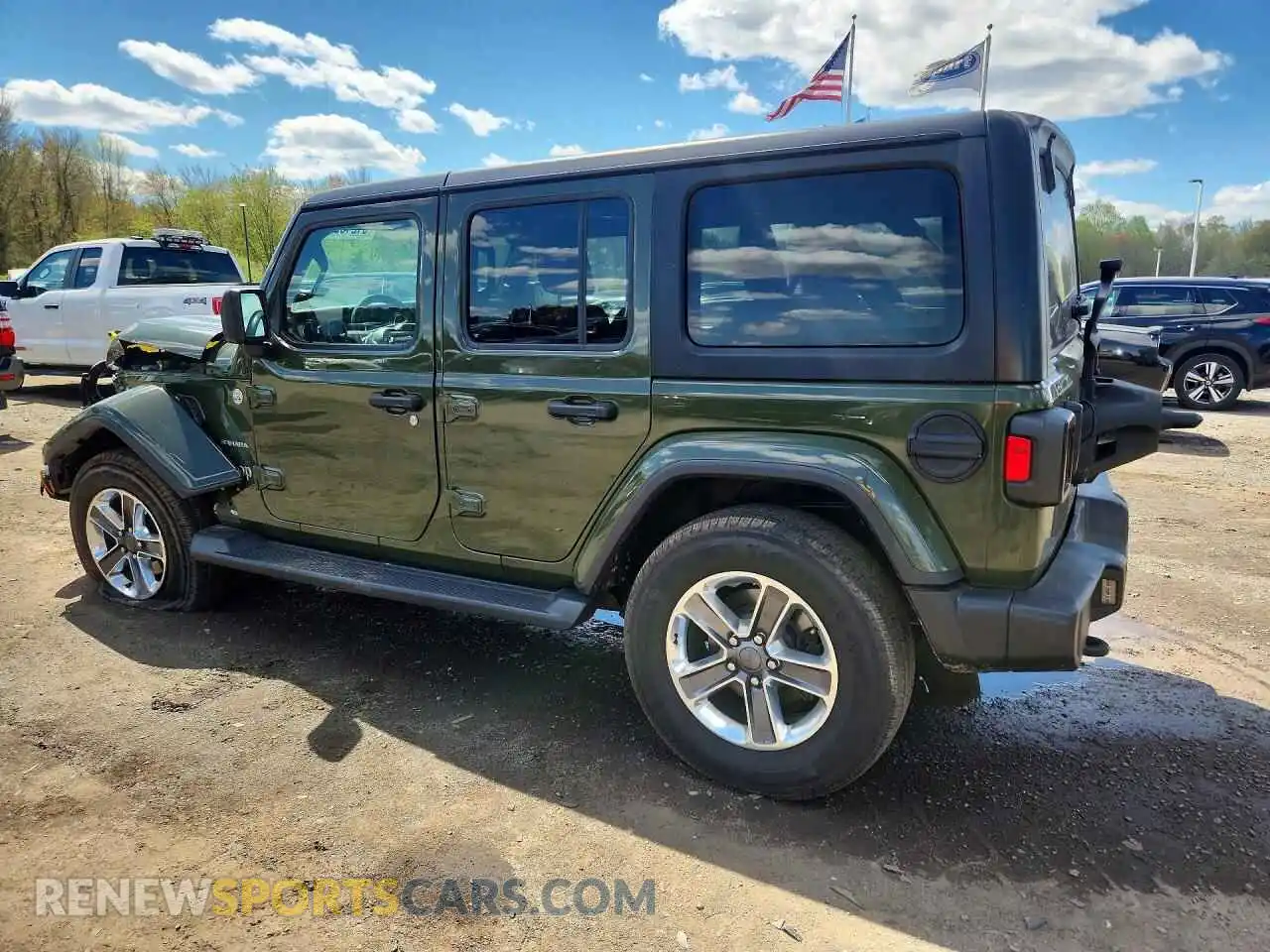 2 Photograph of a damaged car 1C4HJXEG6MW535867 JEEP WRANGLER 2021