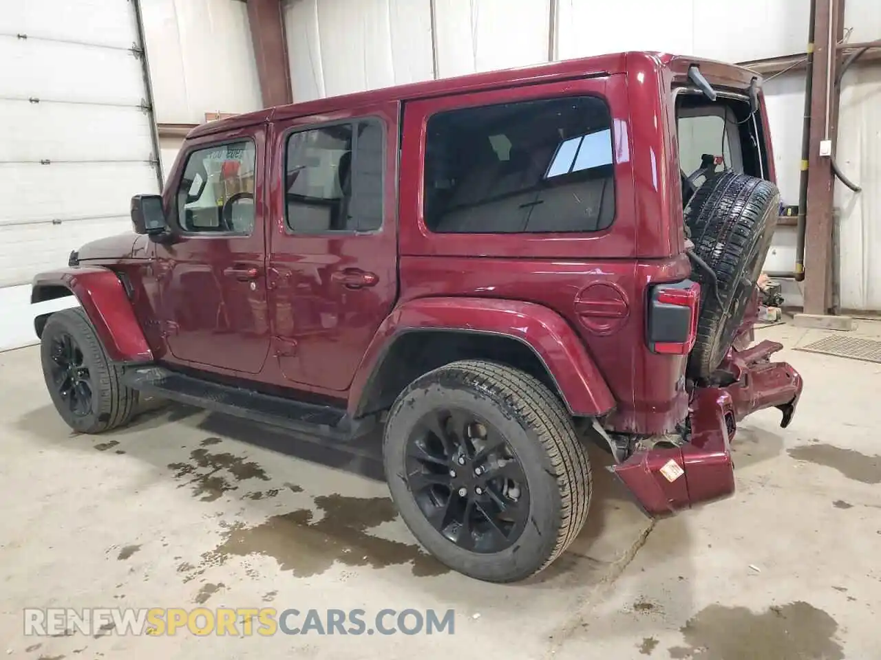 2 Photograph of a damaged car 1C4HJXEG6MW620613 JEEP WRANGLER 2021