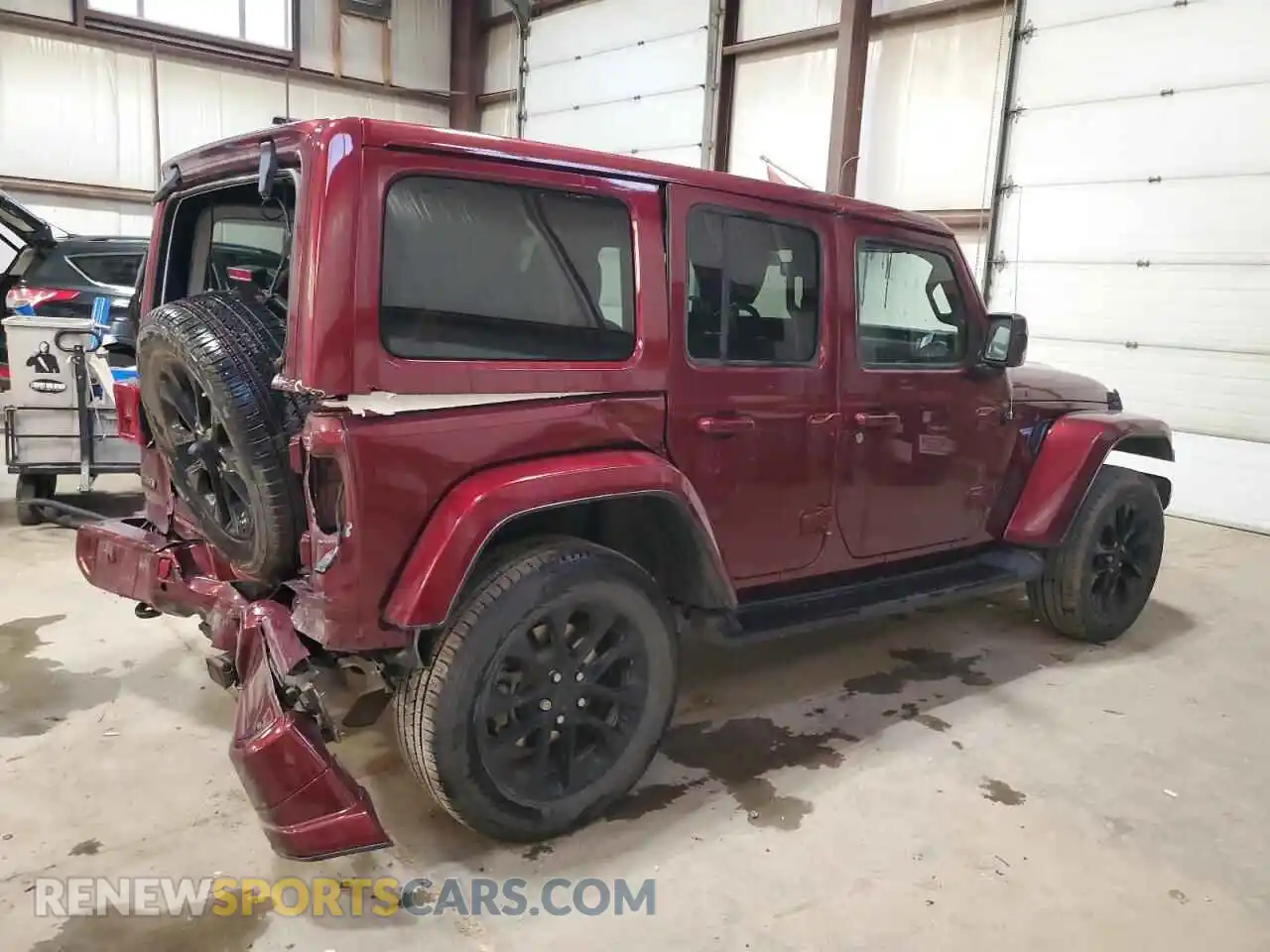 3 Photograph of a damaged car 1C4HJXEG6MW620613 JEEP WRANGLER 2021