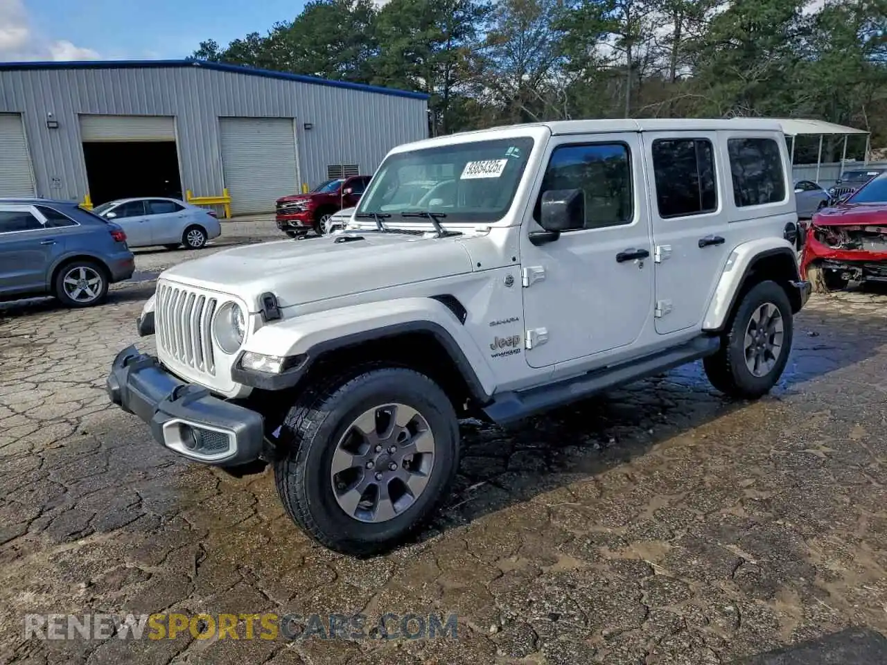 1 Photograph of a damaged car 1C4HJXEG7MW558865 JEEP WRANGLER 2021