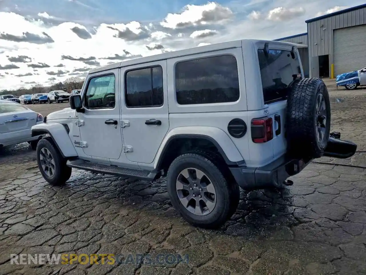 2 Photograph of a damaged car 1C4HJXEG7MW558865 JEEP WRANGLER 2021