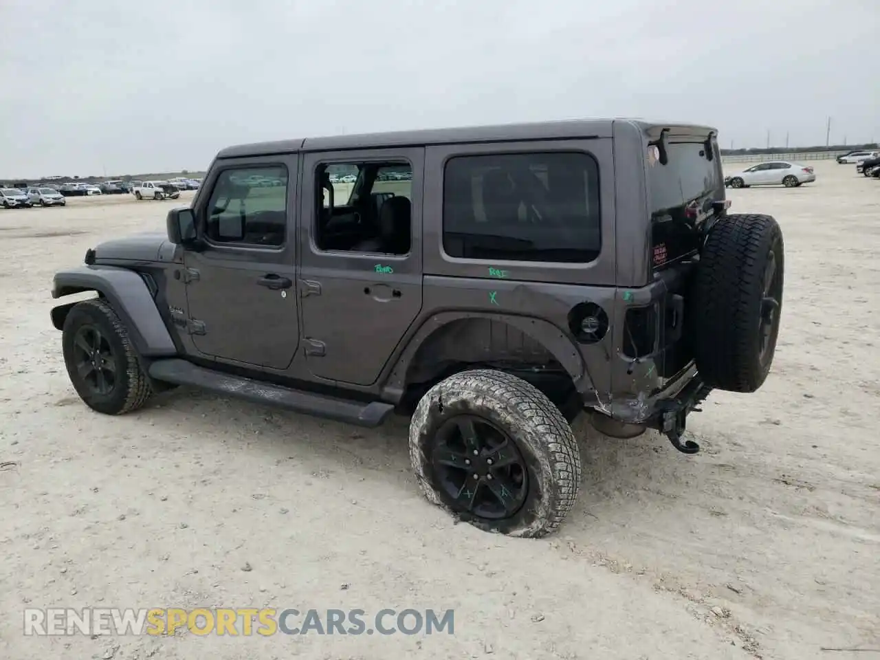 2 Photograph of a damaged car 1C4HJXEG8MW568448 JEEP WRANGLER 2021