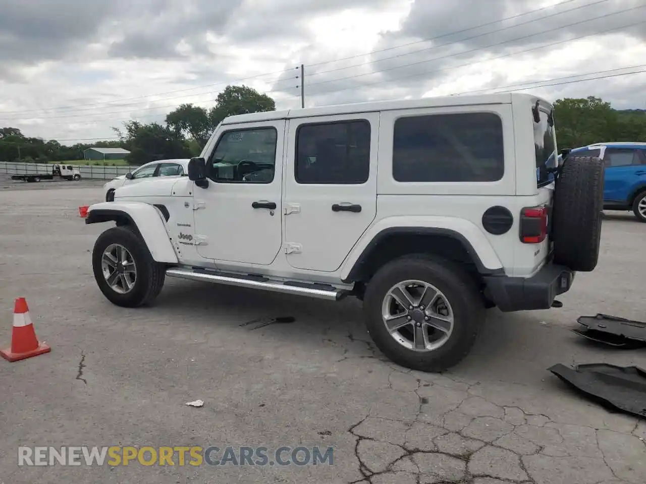 2 Photograph of a damaged car 1C4HJXEG9MW825293 JEEP WRANGLER 2021