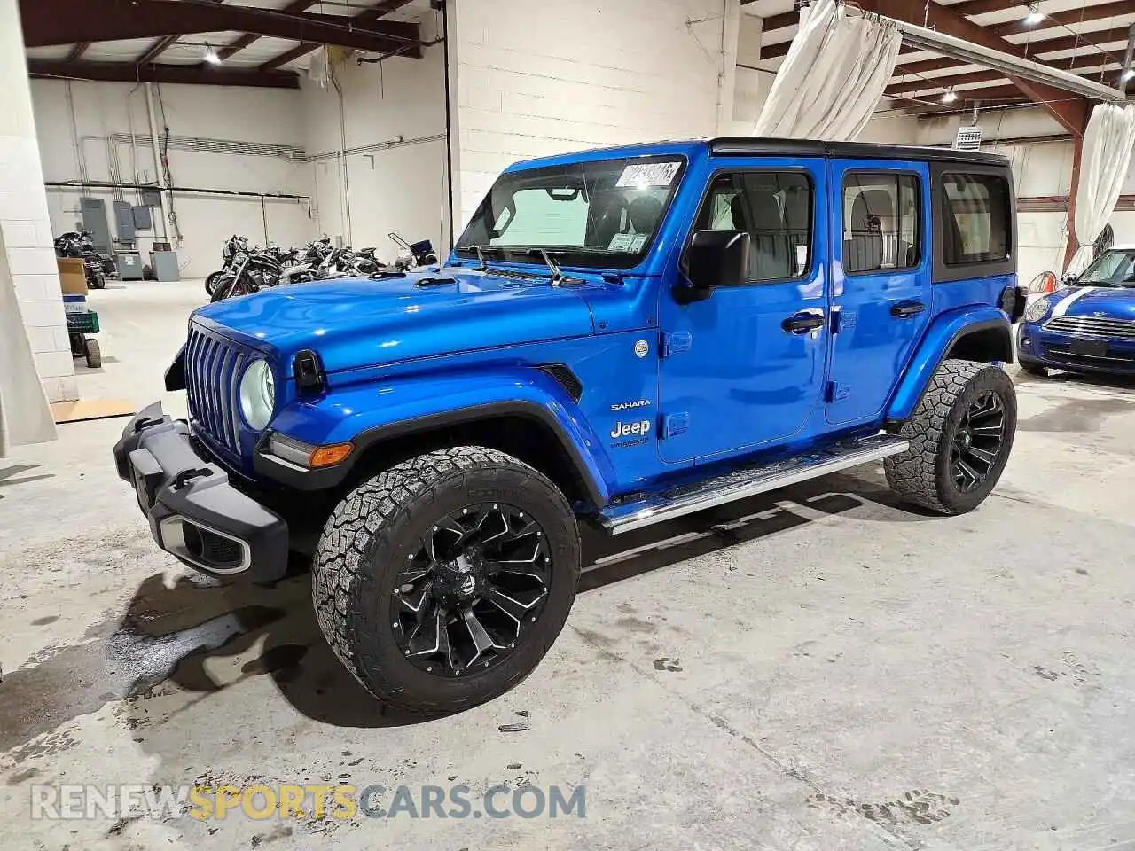 1 Photograph of a damaged car 1C4HJXEG9MW855376 JEEP WRANGLER 2021
