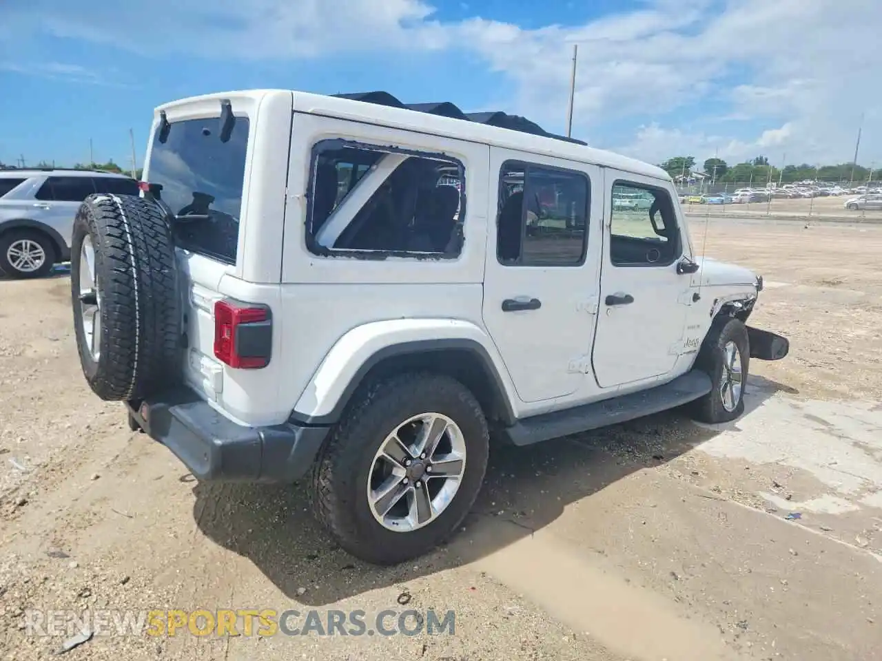 3 Фотография поврежденного автомобиля 1C4HJXEGXMW501558 JEEP WRANGLER 2021
