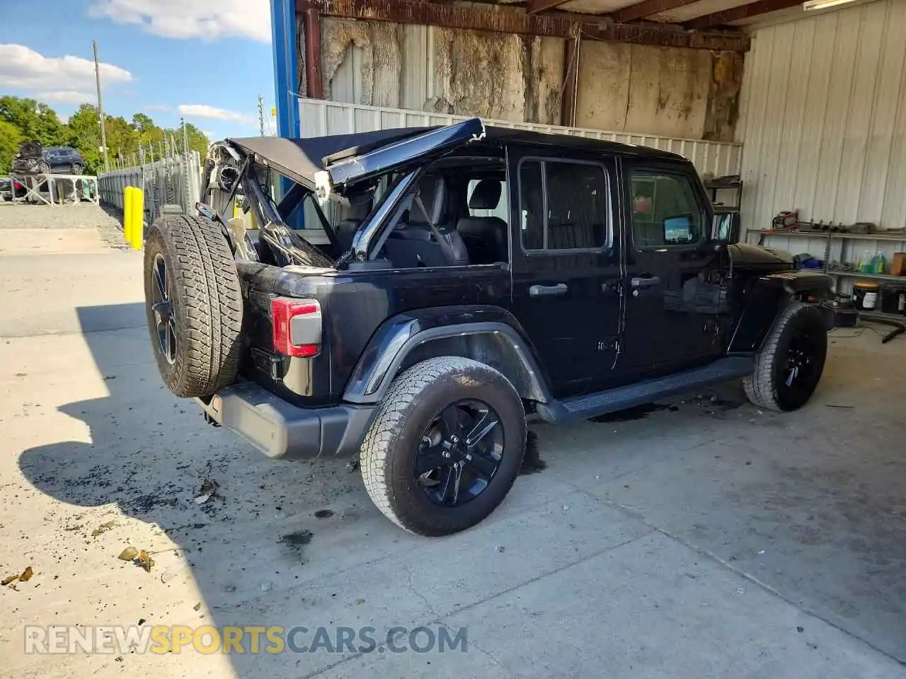 3 fotografías del automóvil dañado 1C4HJXEGXMW736994 JEEP WRANGLER 2021
