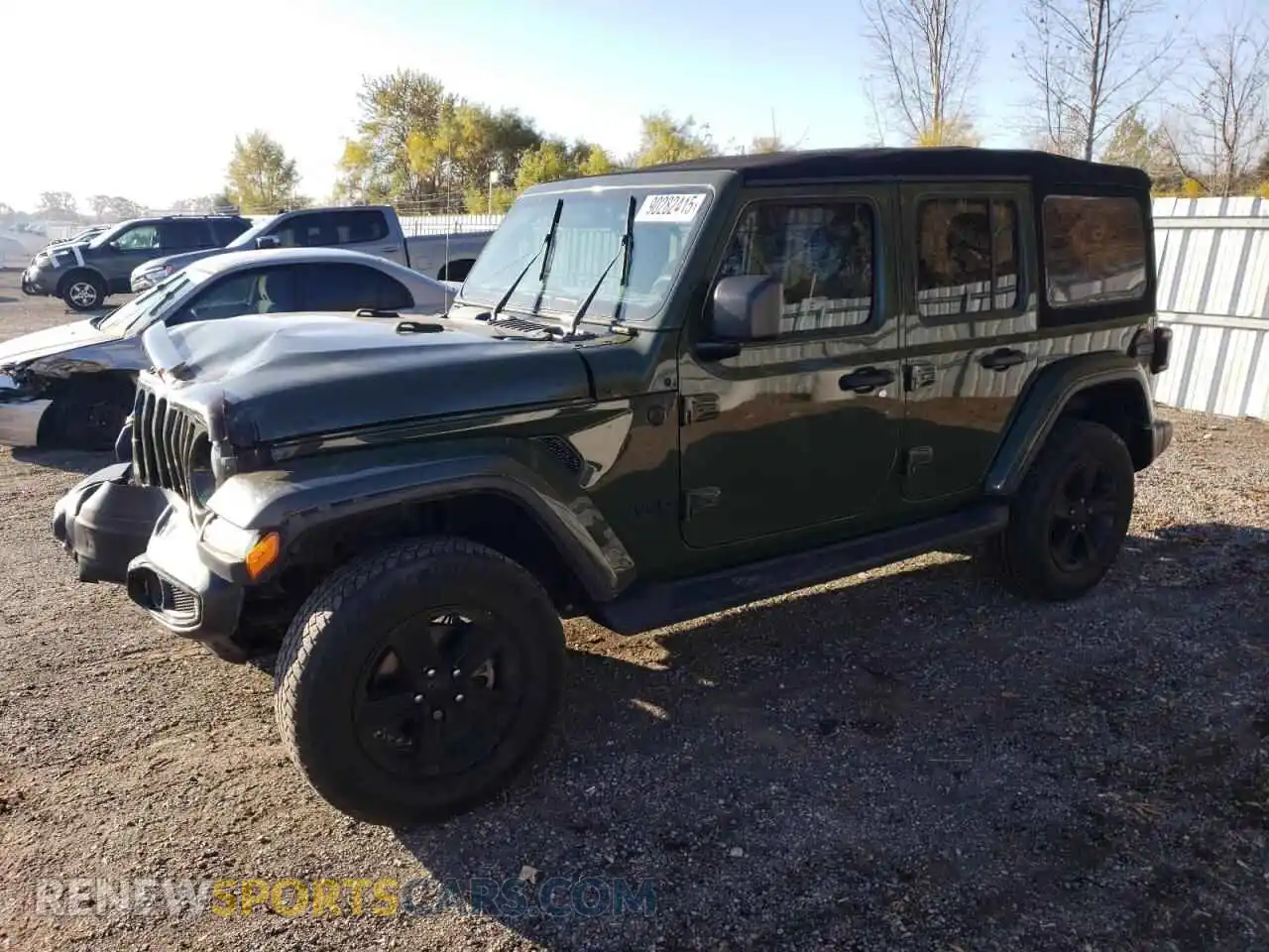 1 Photograph of a damaged car 1C4HJXEMXMW598363 JEEP WRANGLER 2021