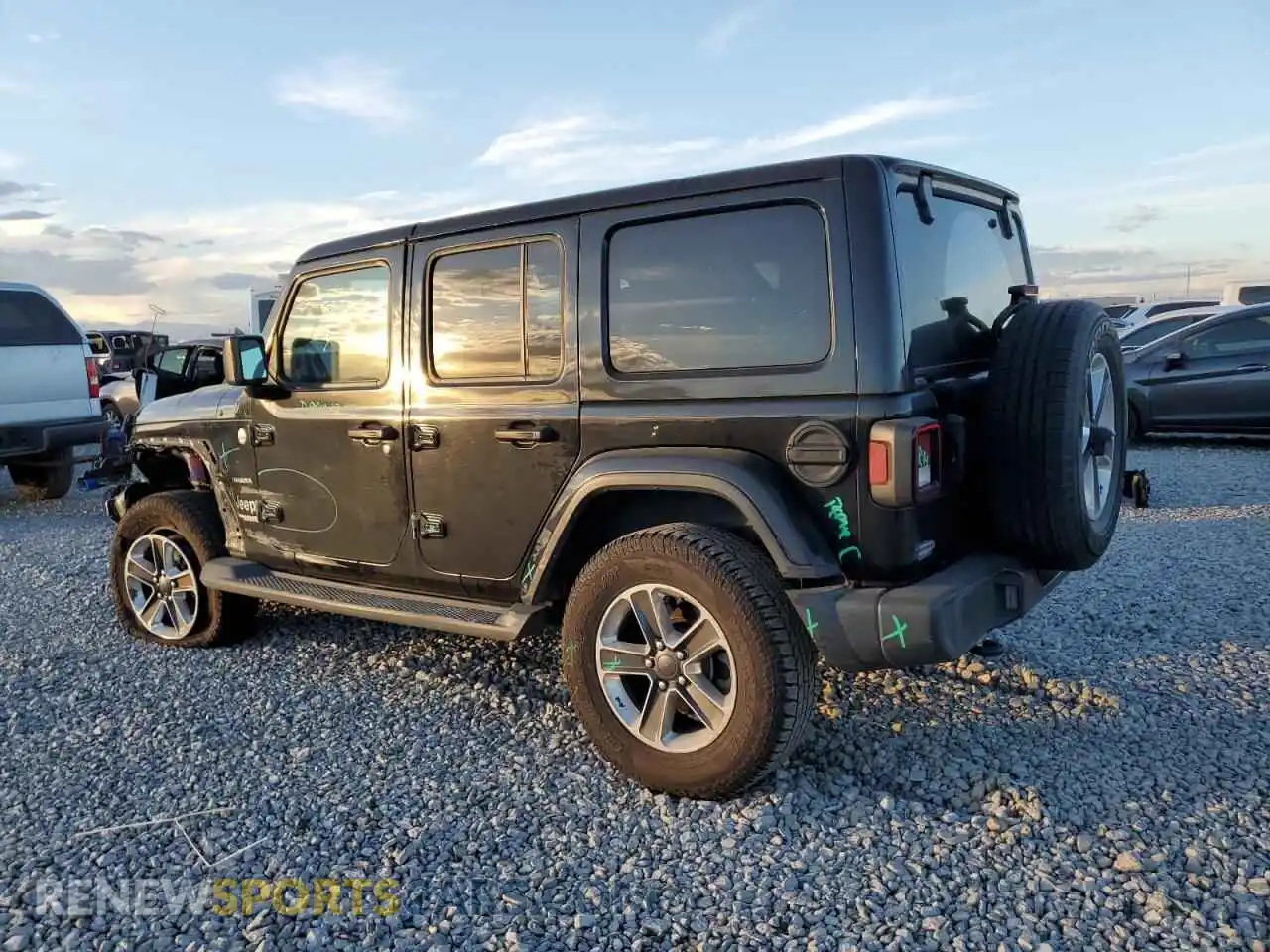 2 Photograph of a damaged car 1C4HJXEN0MW552131 JEEP WRANGLER 2021
