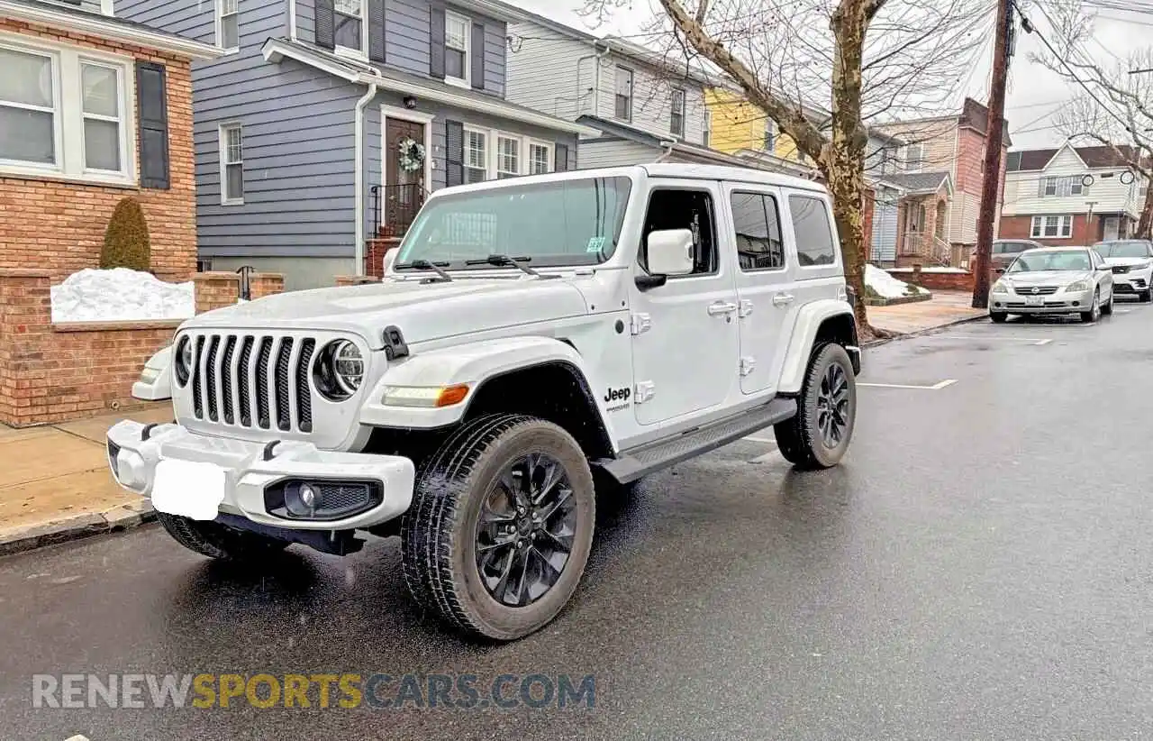 2 Photograph of a damaged car 1C4HJXEN0MW584285 JEEP WRANGLER 2021