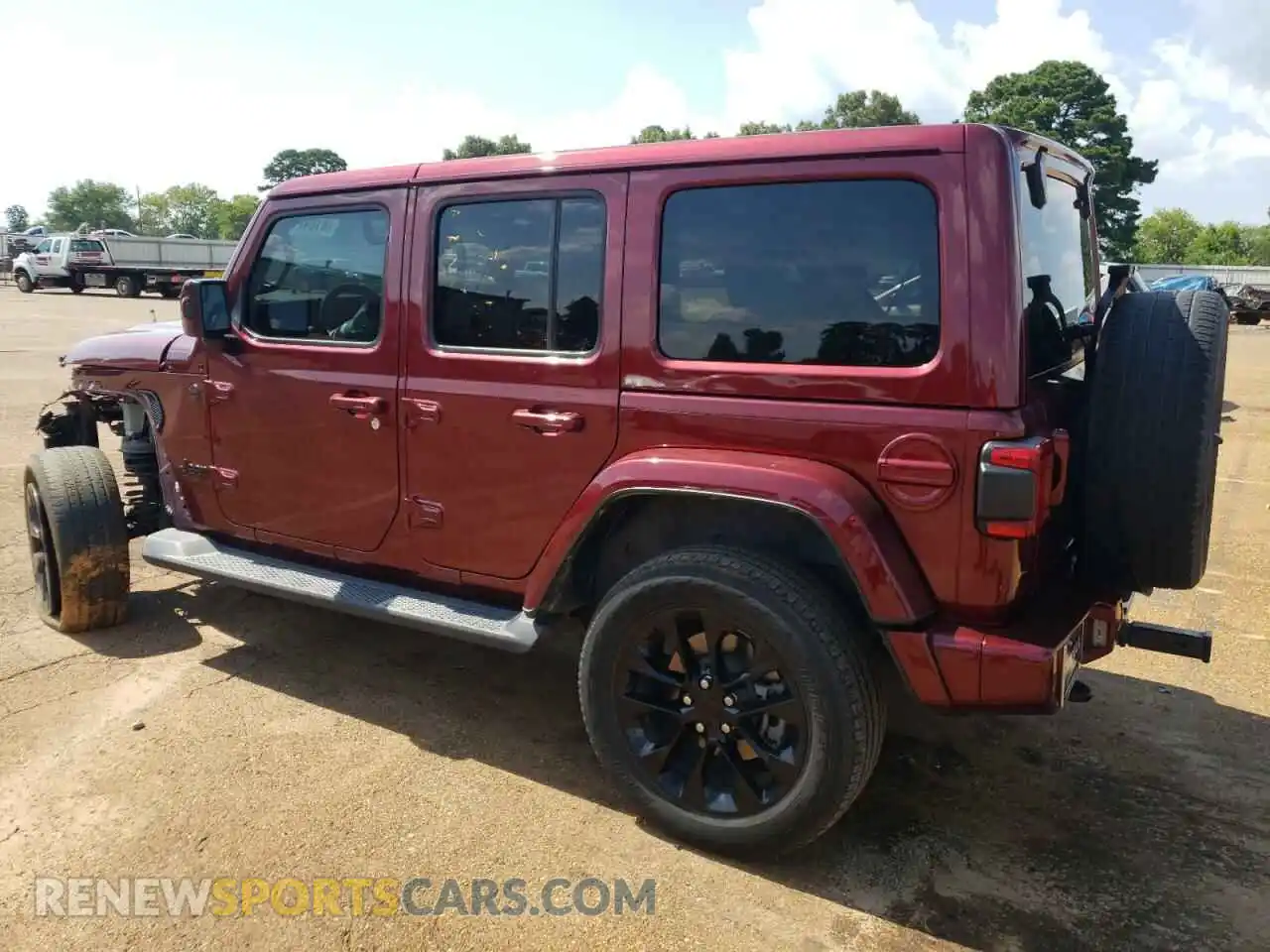 2 Photograph of a damaged car 1C4HJXEN0MW651709 JEEP WRANGLER 2021