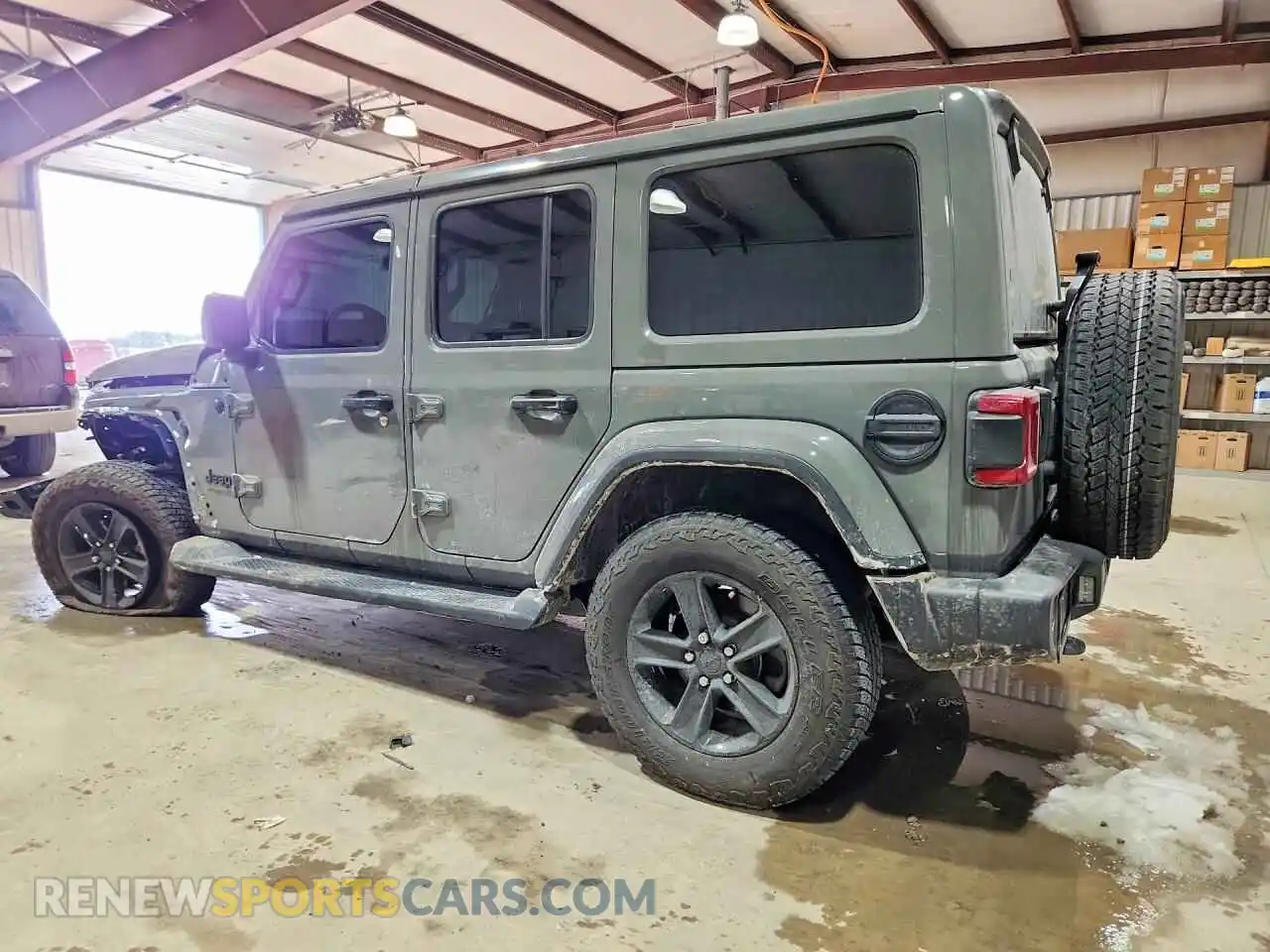 2 Photograph of a damaged car 1C4HJXEN0MW671460 JEEP WRANGLER 2021