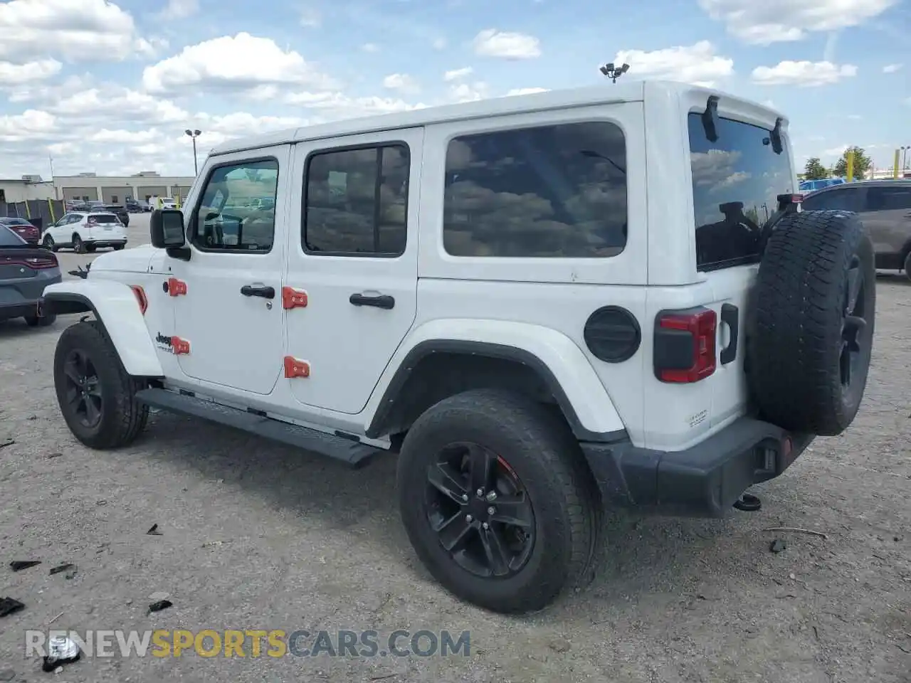 2 Photograph of a damaged car 1C4HJXEN0MW741037 JEEP WRANGLER 2021