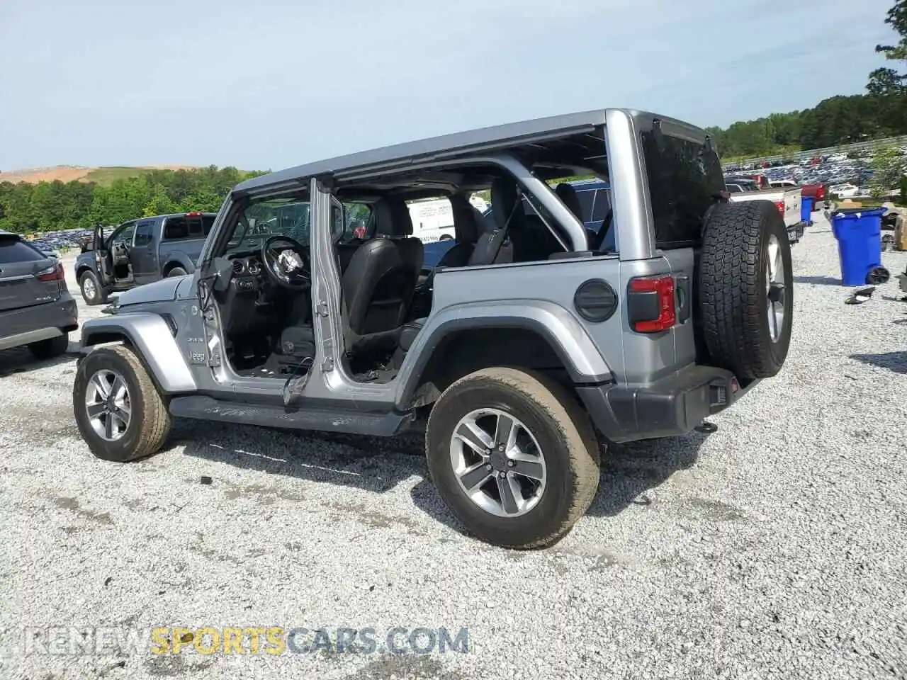 2 Photograph of a damaged car 1C4HJXEN3MW691220 JEEP WRANGLER 2021